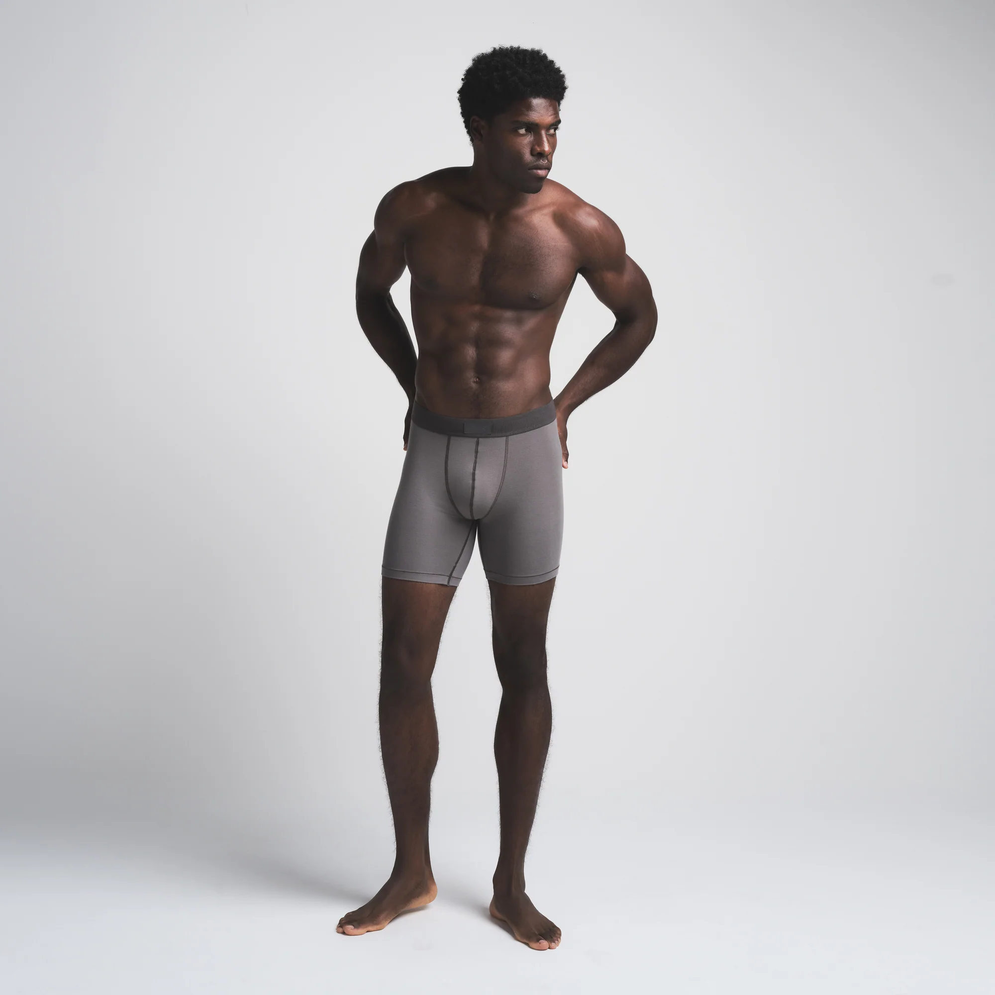 SKIMS COTTON MENS 5" BOXER BRIEF 5-PACK | HEATHER MULTI - Image 3