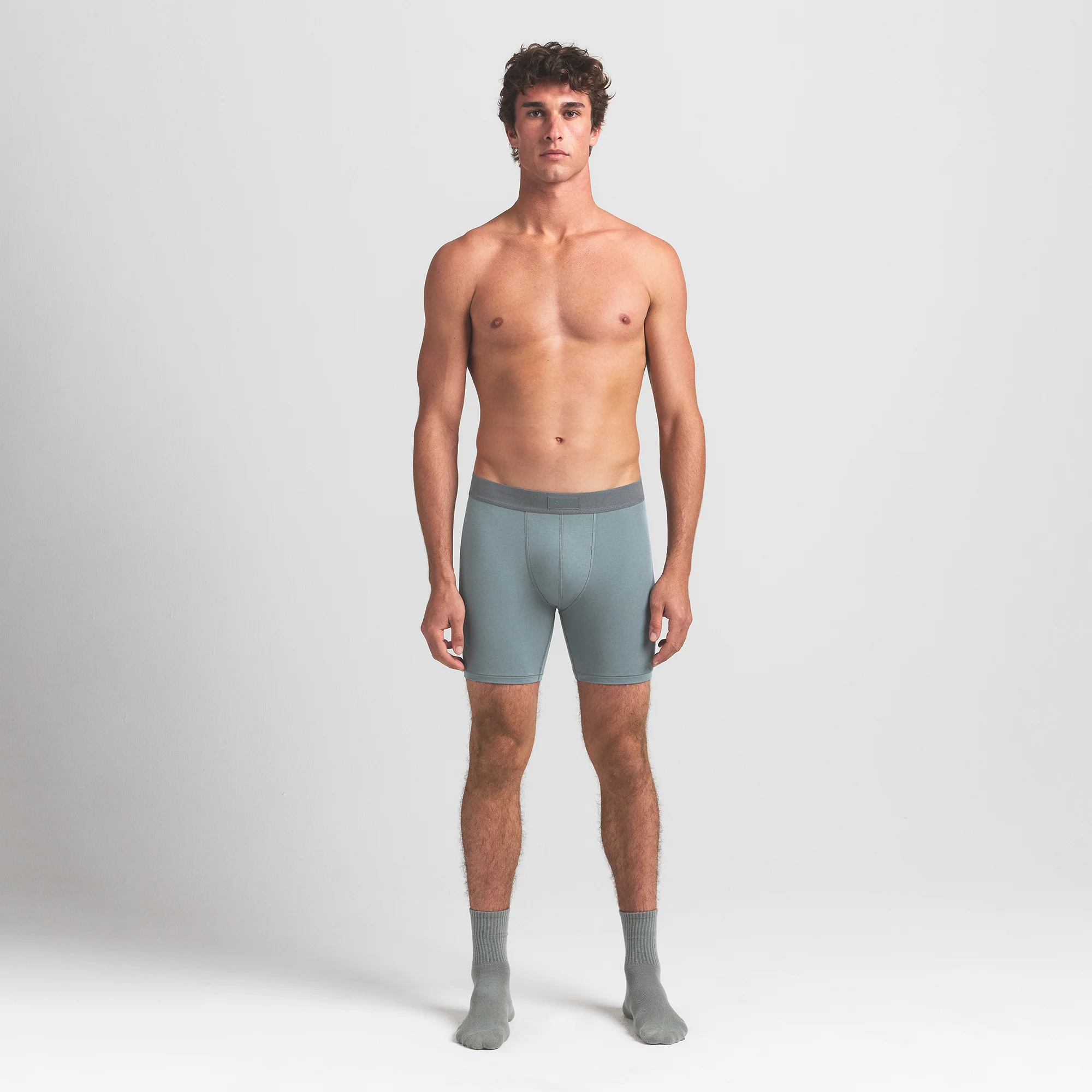 SKIMS COTTON MENS 5" BOXER BRIEF 5-PACK | VERDANT SKY MULTI - Image 2