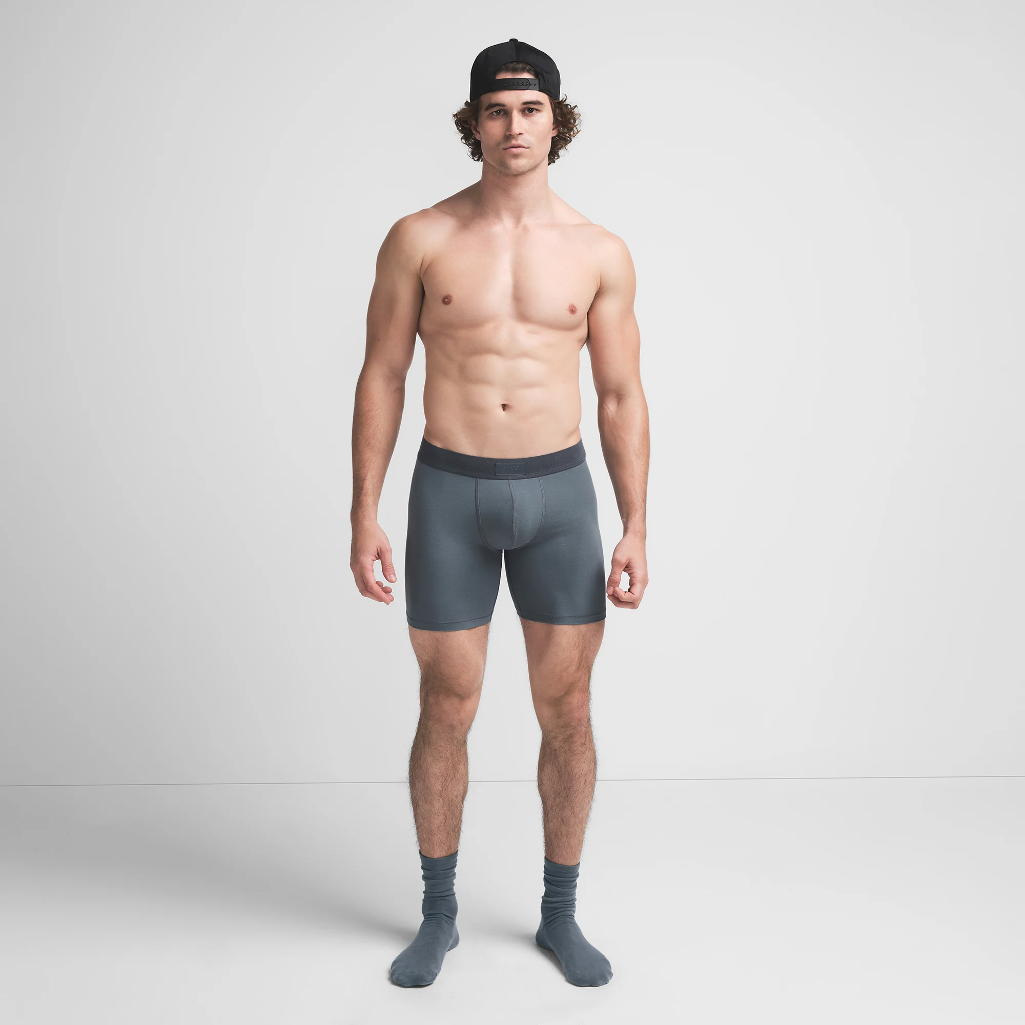SKIMS COTTON MENS 5" BOXER BRIEF | KYANITE - Image 2
