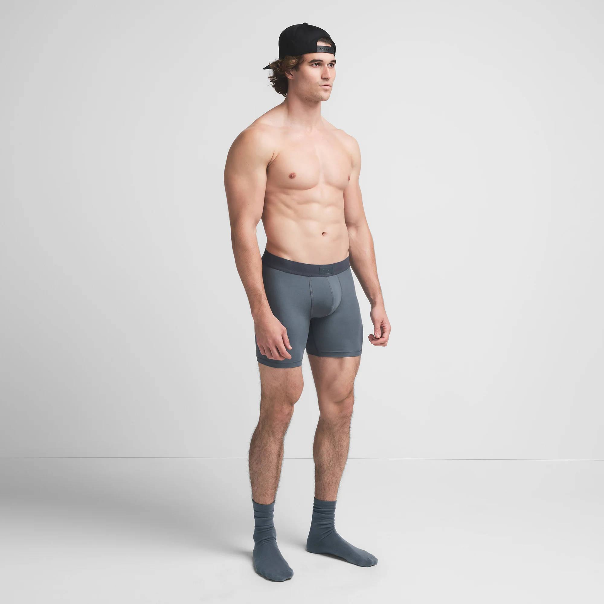 SKIMS COTTON MENS 5" BOXER BRIEF | KYANITE - Image 3
