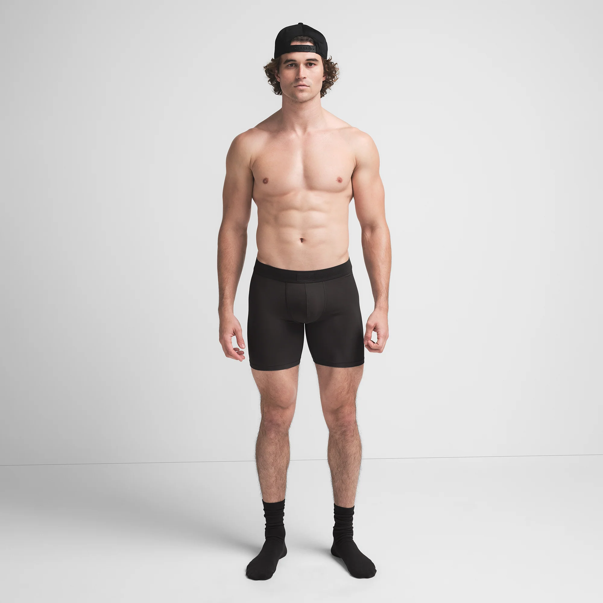 SKIMS COTTON MENS 5" BOXER BRIEF | ONYX - Image 2