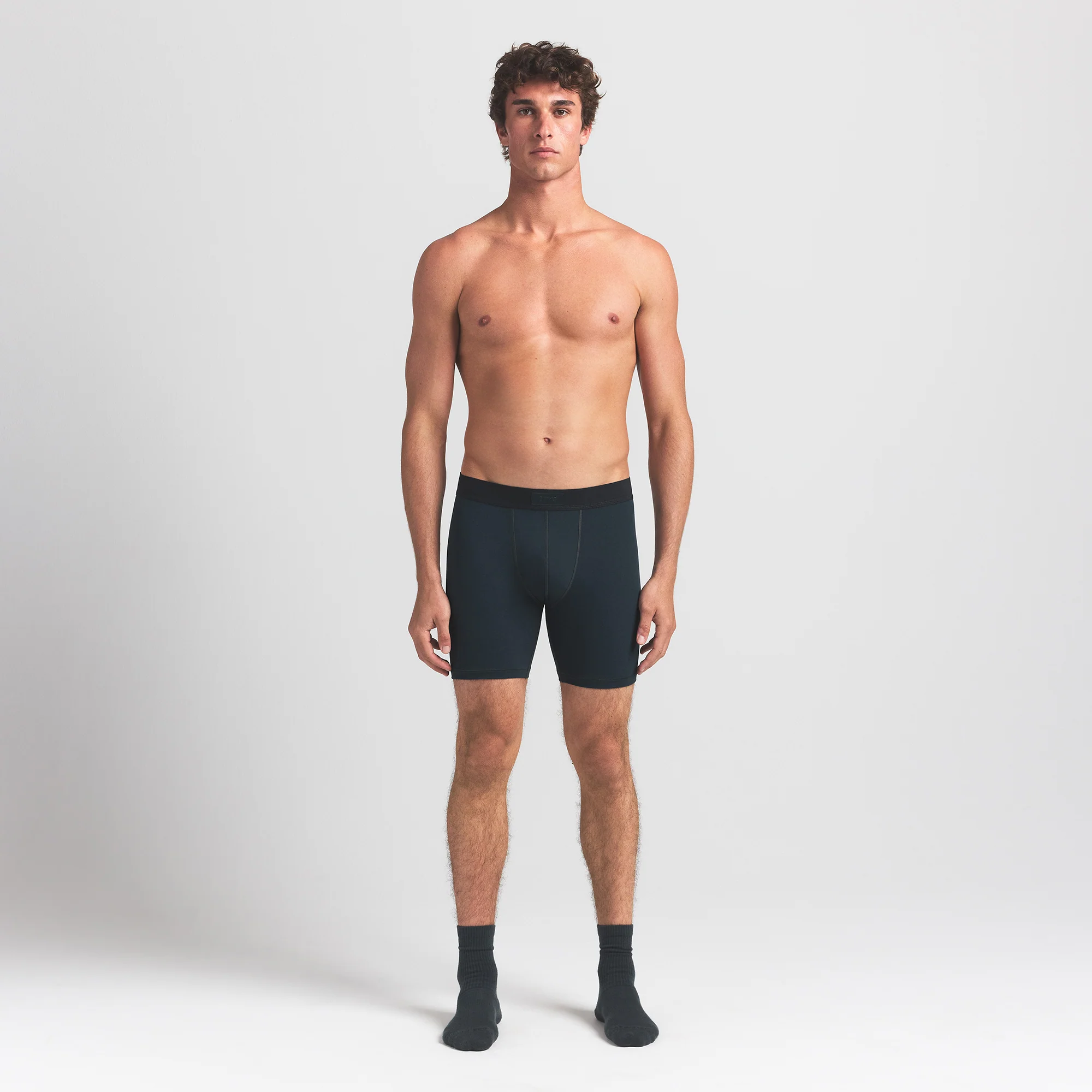 SKIMS COTTON MENS 5" BOXER BRIEF | VERDANT - Image 2