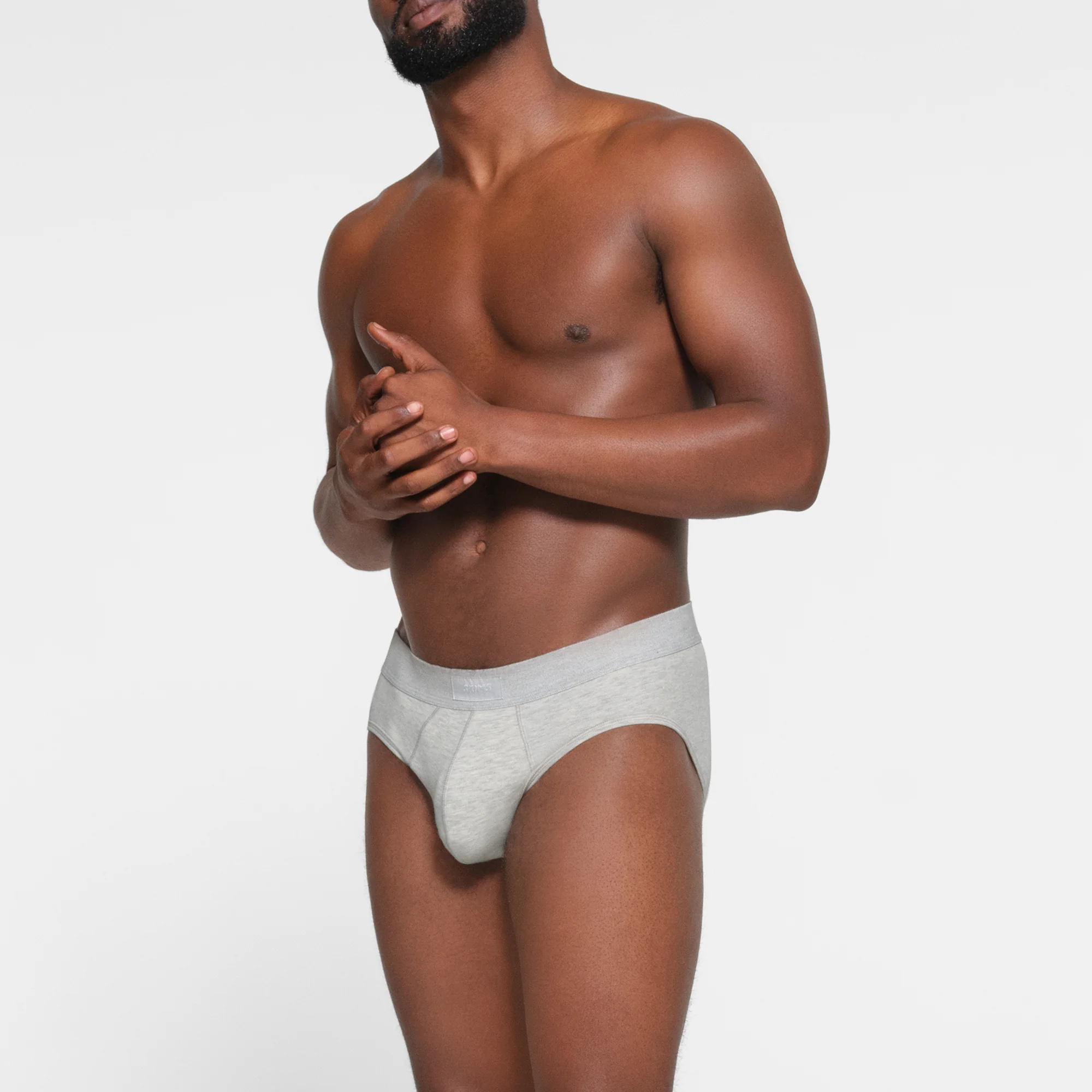 SKIMS COTTON MENS BRIEF 3-PACK | MINERAL MULTI - Image 3