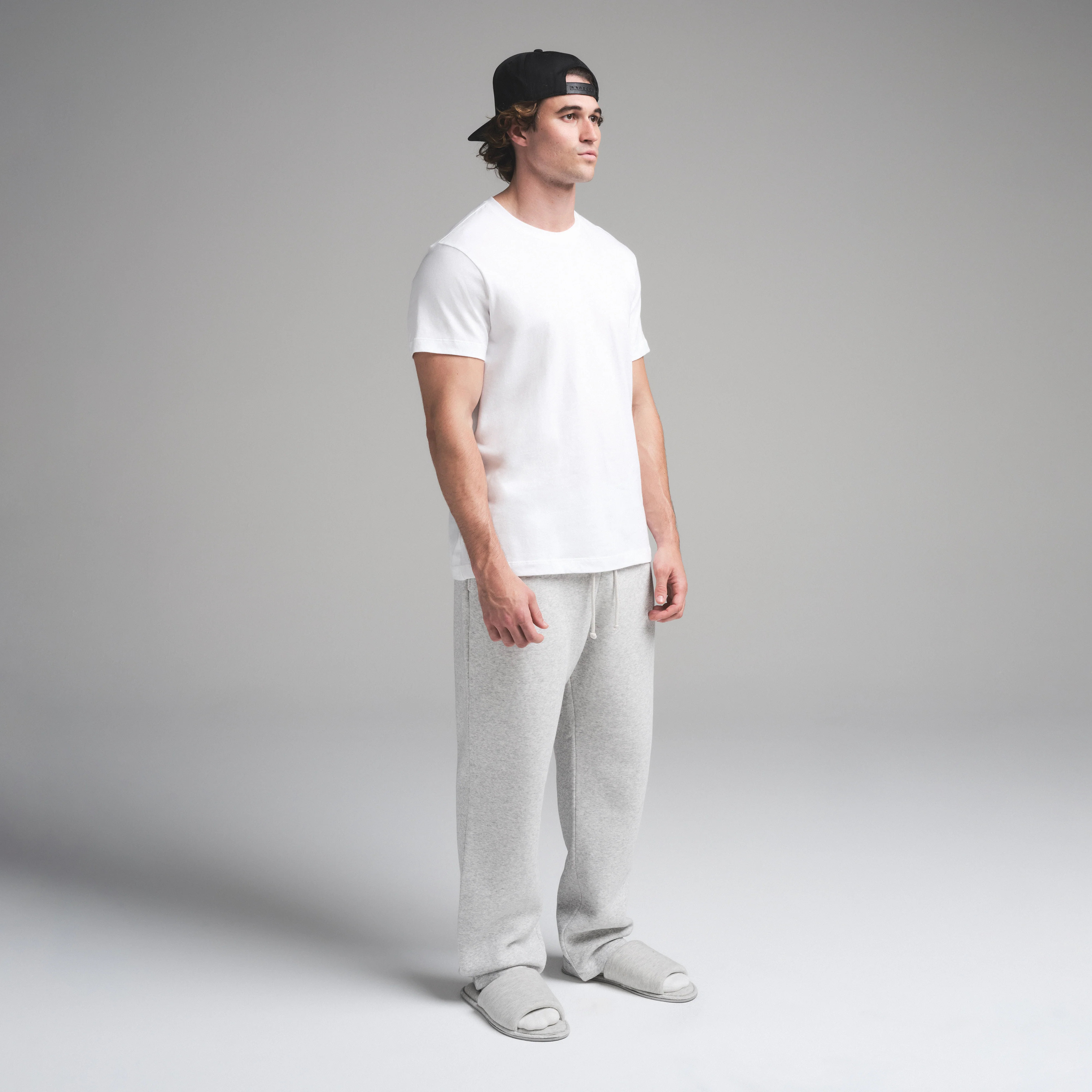 SKIMS COTTON MENS CLASSIC T-SHIRT | CHALK - Image 4