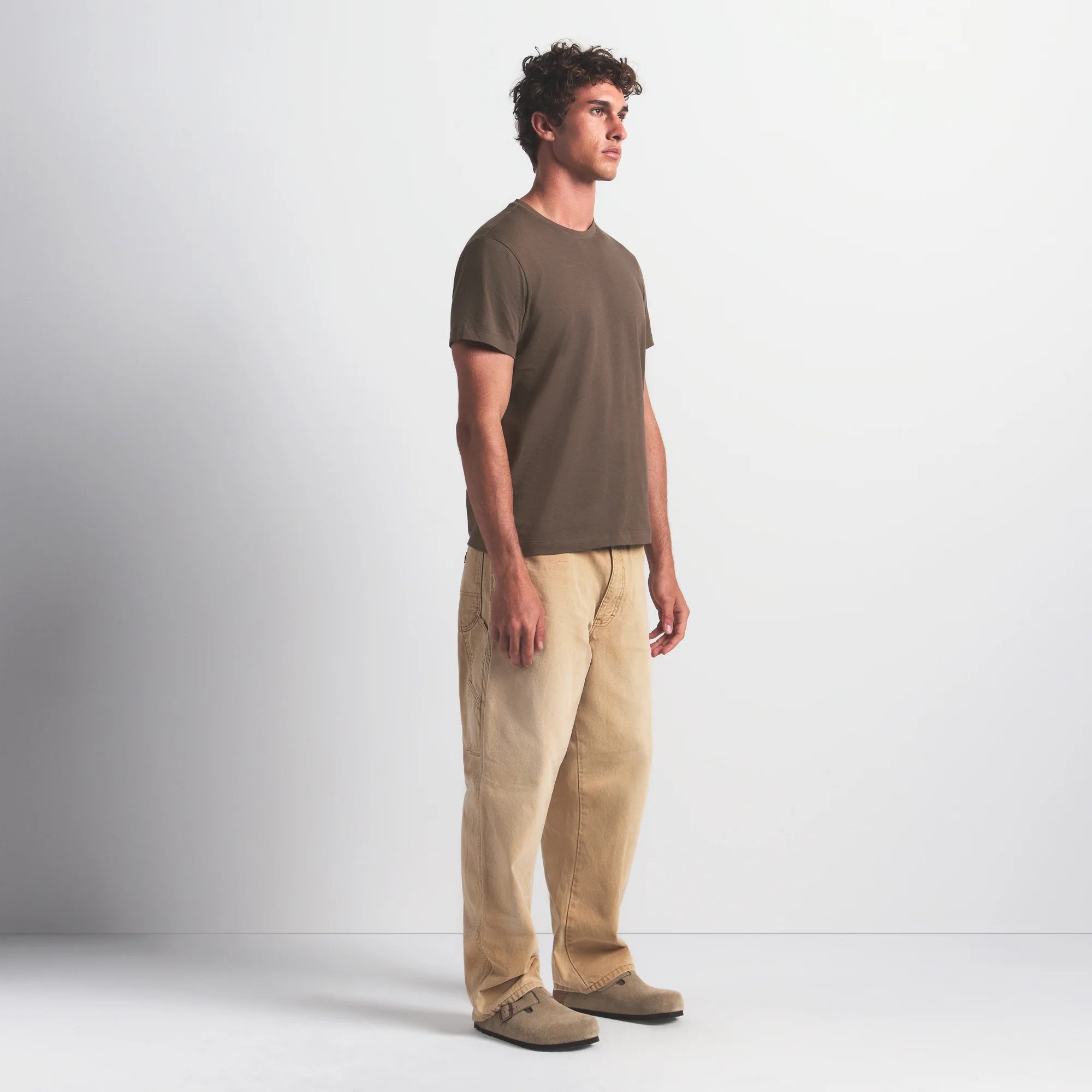 SKIMS COTTON MENS CLASSIC T-SHIRT | DRIFTWOOD - Image 5