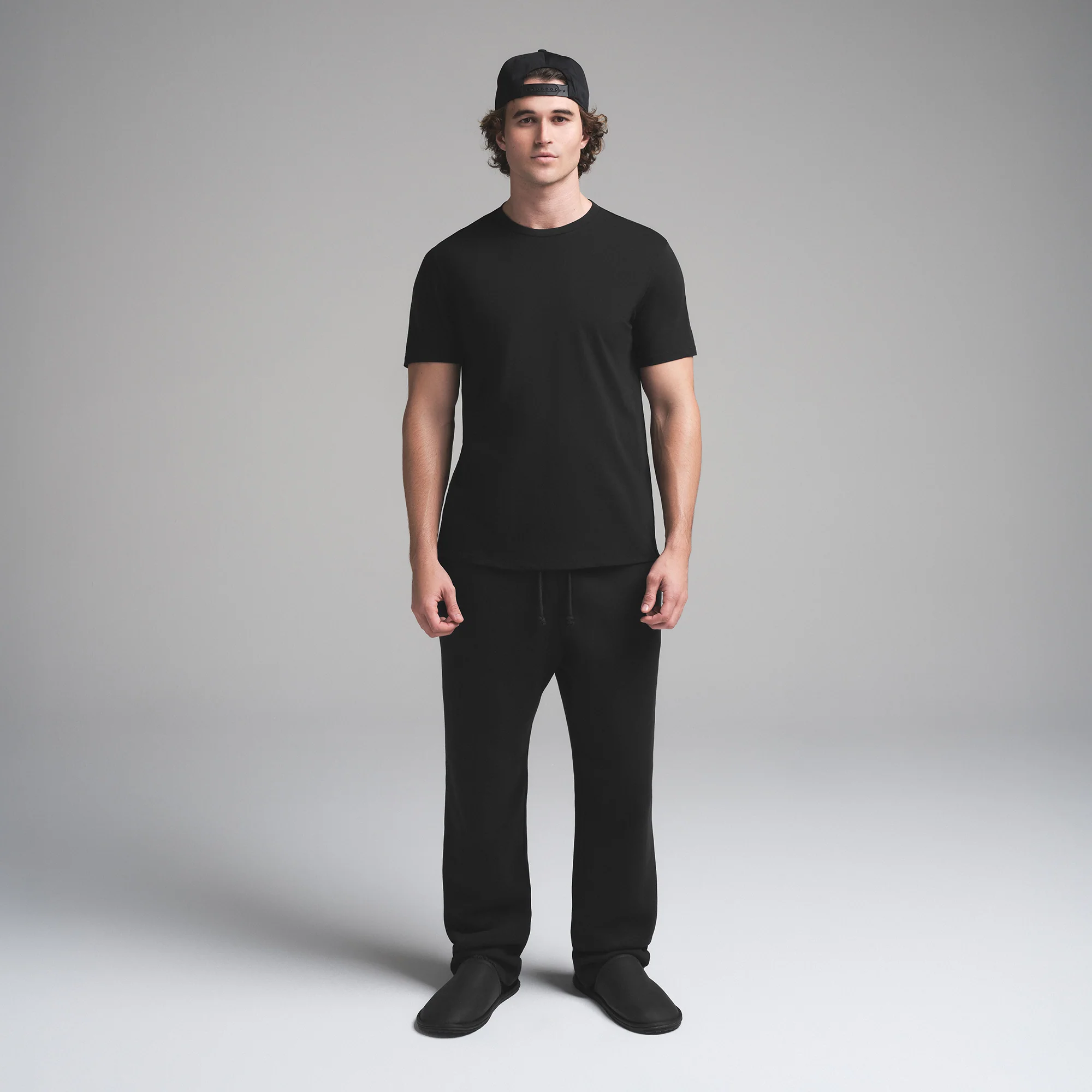 SKIMS COTTON MENS CLASSIC T-SHIRT | ONYX - Image 2