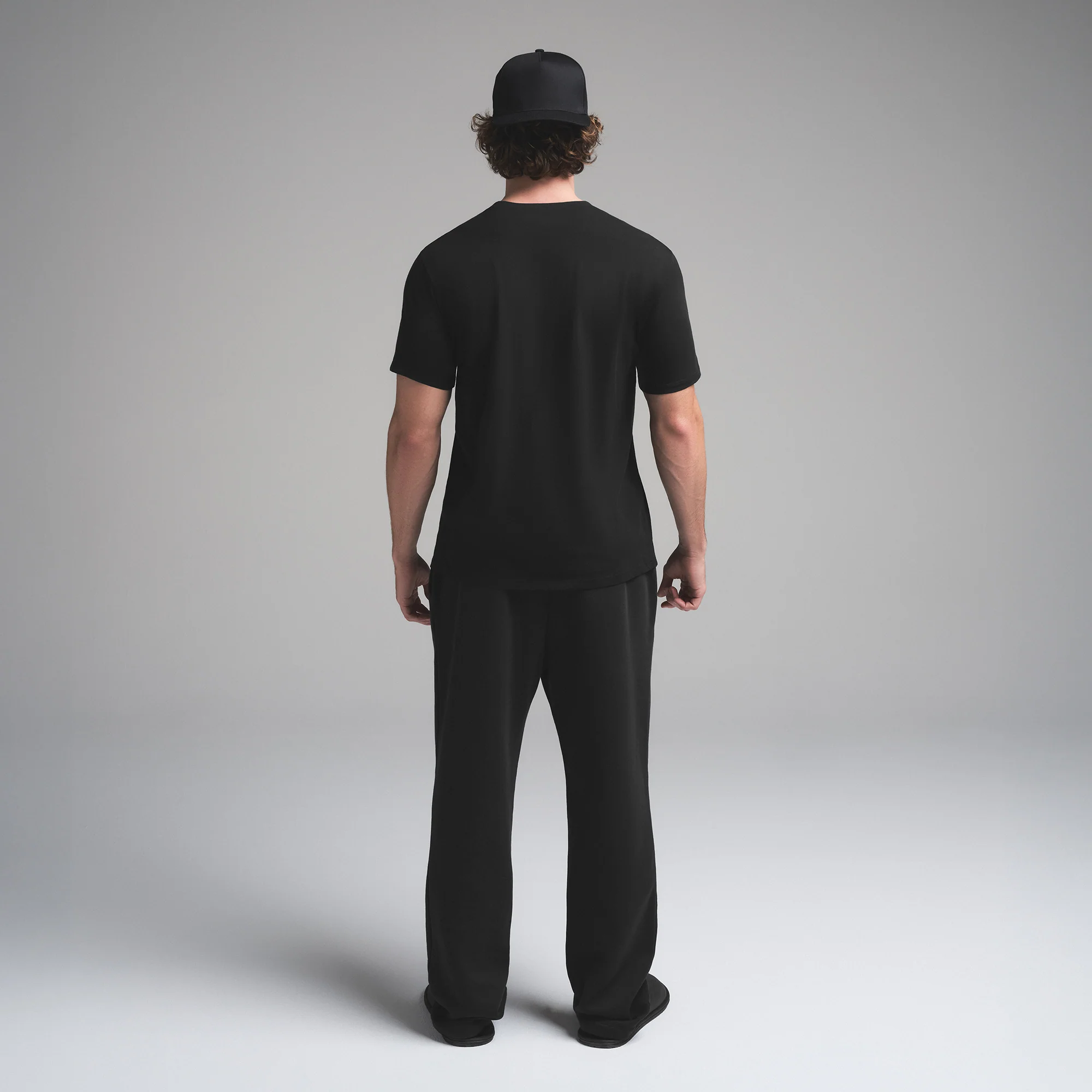 SKIMS COTTON MENS CLASSIC T-SHIRT | ONYX - Image 5