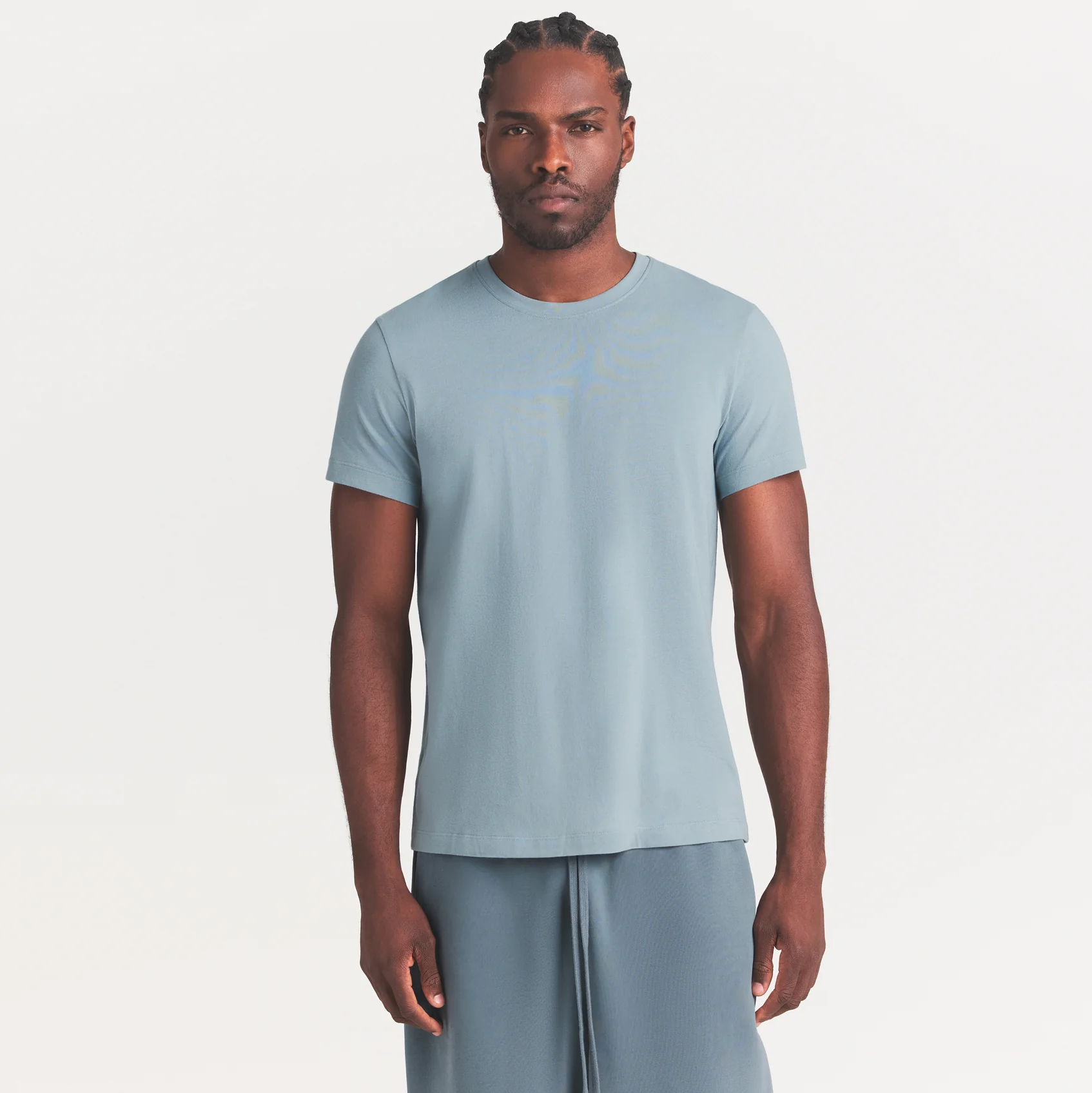 SKIMS COTTON MENS CLASSIC T-SHIRT | SKY - Image 3