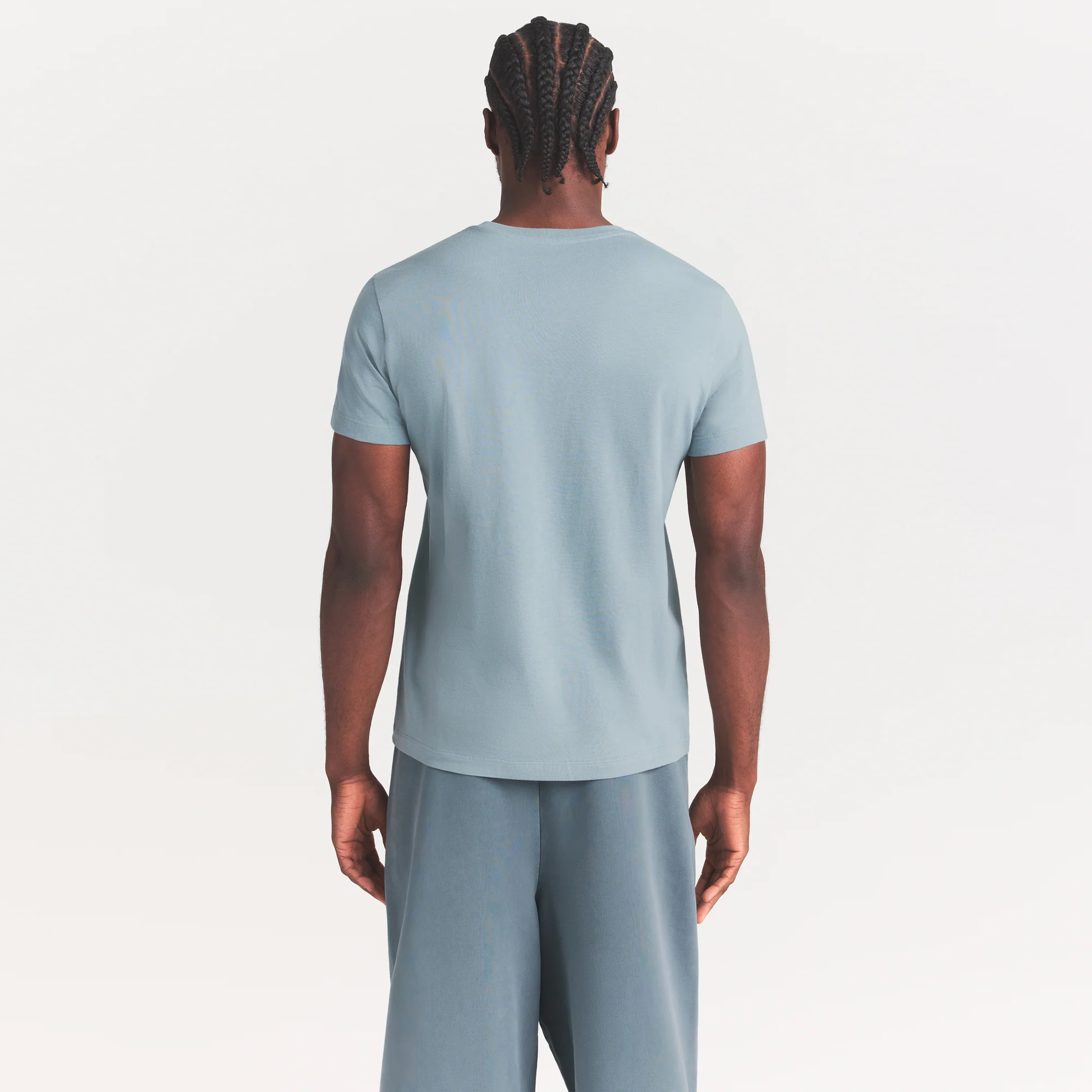 SKIMS COTTON MENS CLASSIC T-SHIRT | SKY - Image 4