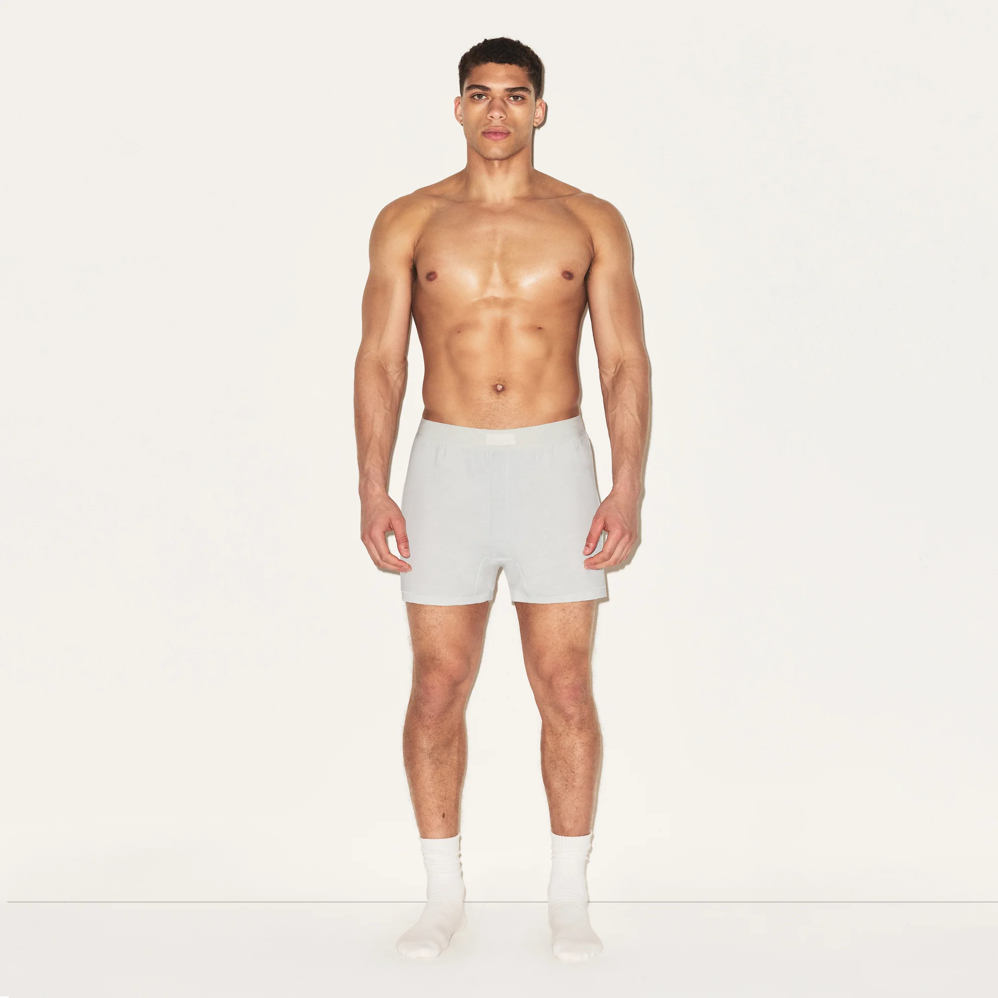 SKIMS COTTON MENS KNIT BOXER 3-PACK | HEATHER MULTI - Image 2