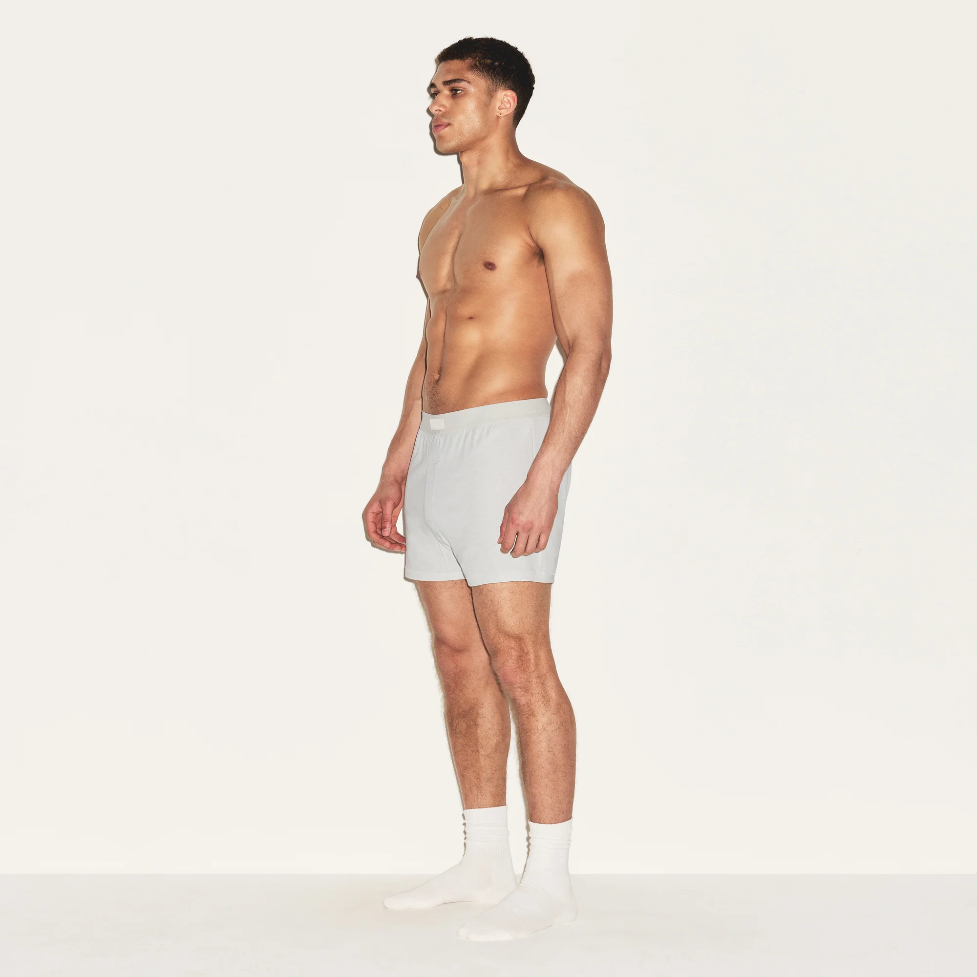 SKIMS COTTON MENS KNIT BOXER 3-PACK | HEATHER MULTI - Image 3