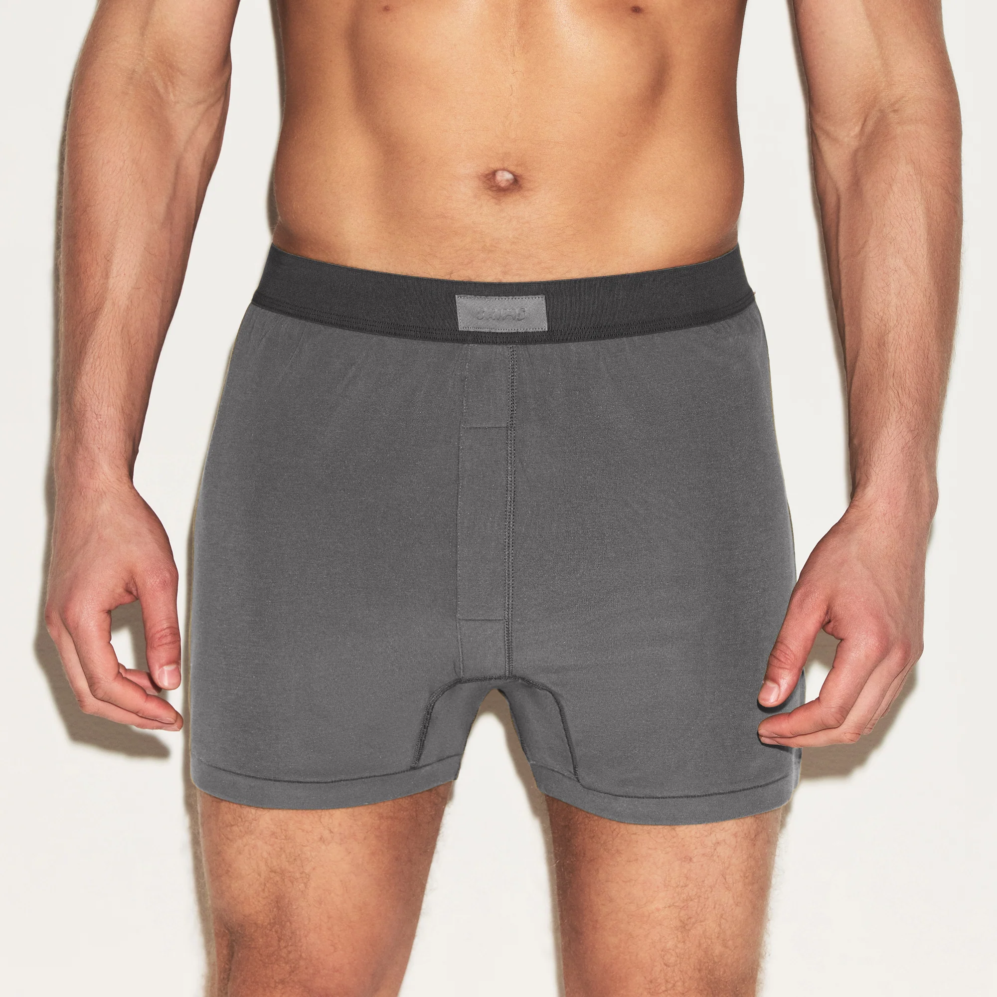 SKIMS COTTON MENS KNIT BOXER 3-PACK | HEATHER MULTI - Image 5