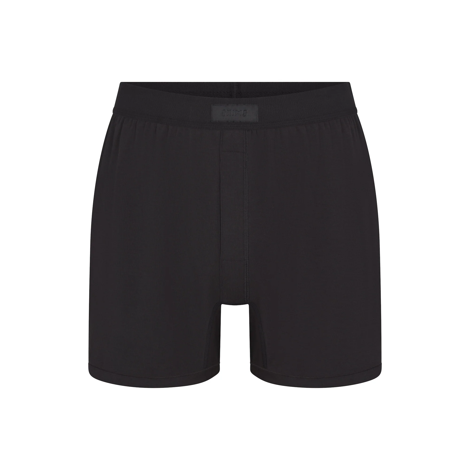 SKIMS COTTON MENS KNIT BOXER | ONYX