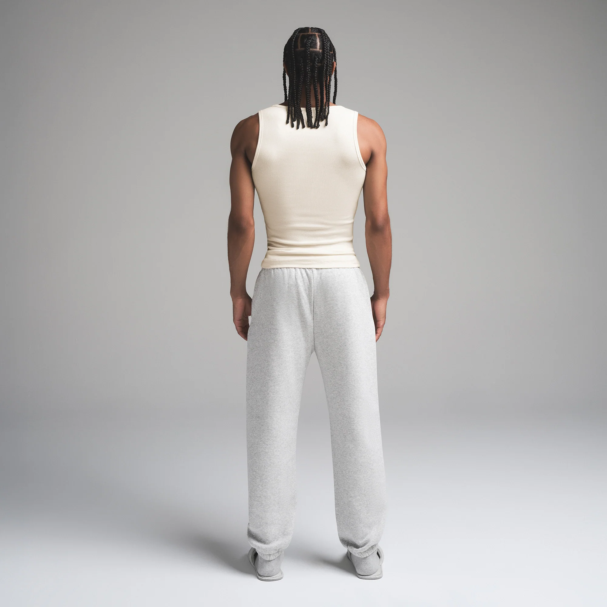 SKIMS COTTON MENS RIB TANK 3-PACK | ECRU MULTI - Image 7