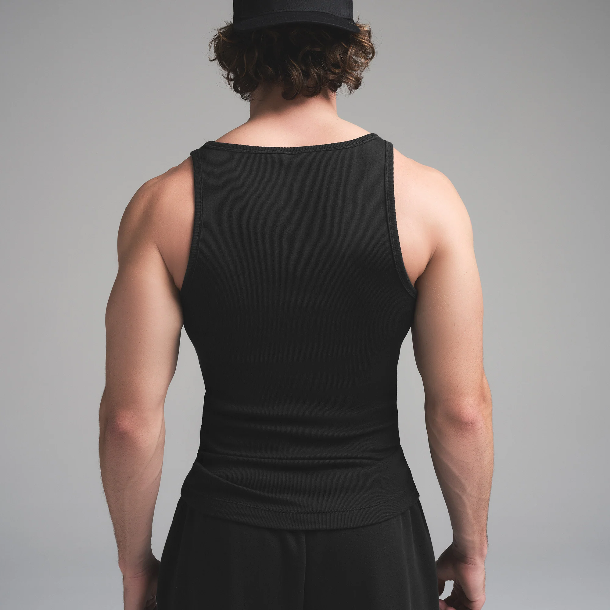 SKIMS COTTON MENS RIB TANK 3-PACK | HEATHER MULTI - Image 5