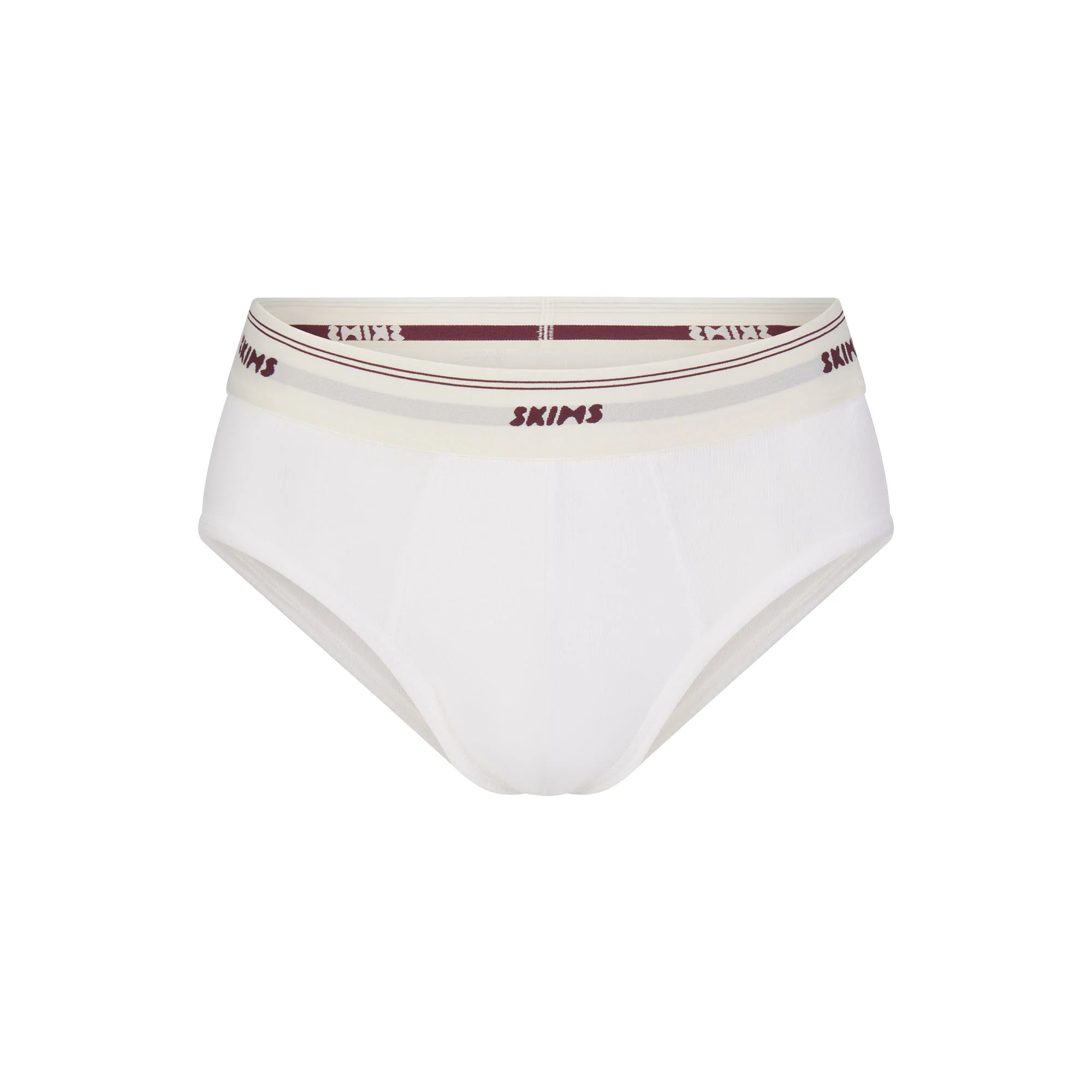 SKIMS COTTON RIB MENS BRIEF | CHALK