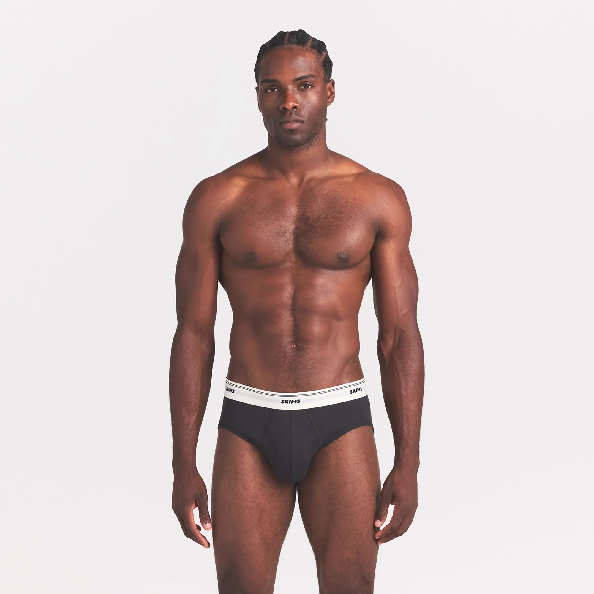 SKIMS COTTON RIB MENS BRIEF | ONYX - Image 3