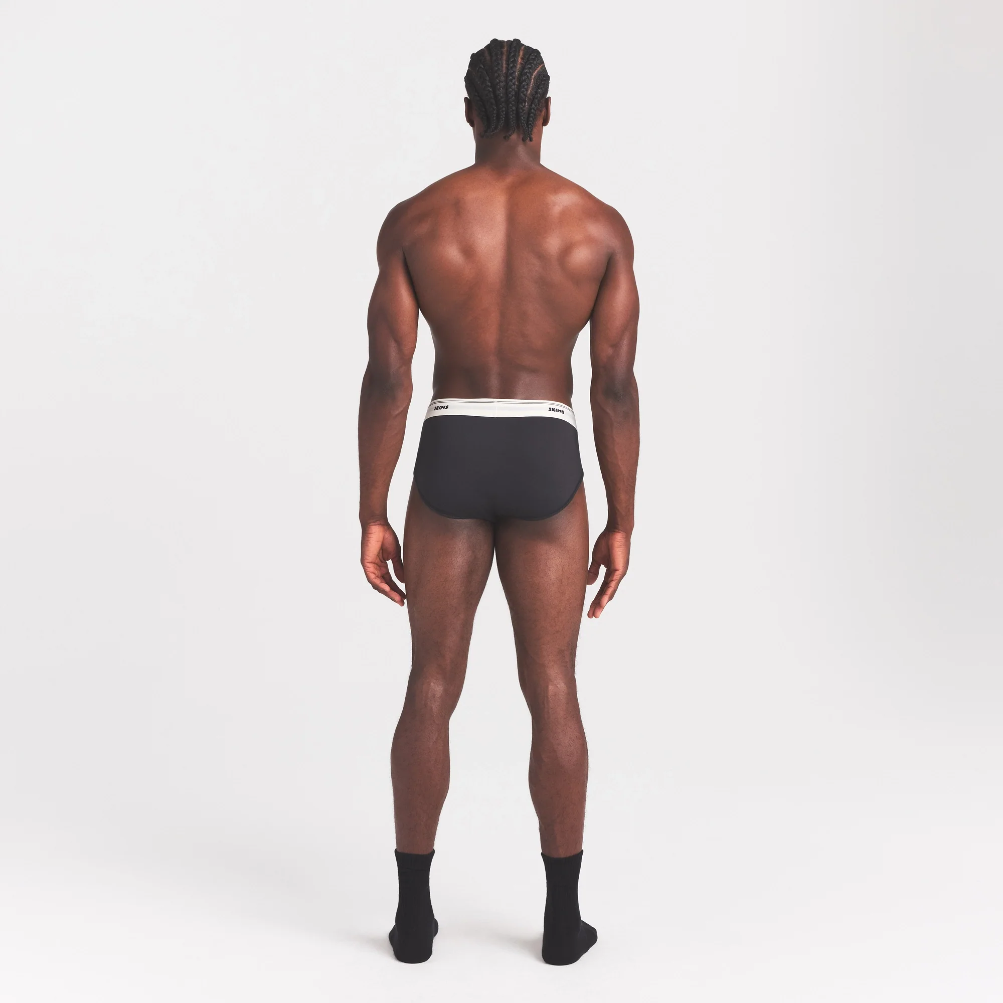 SKIMS COTTON RIB MENS BRIEF | ONYX - Image 4