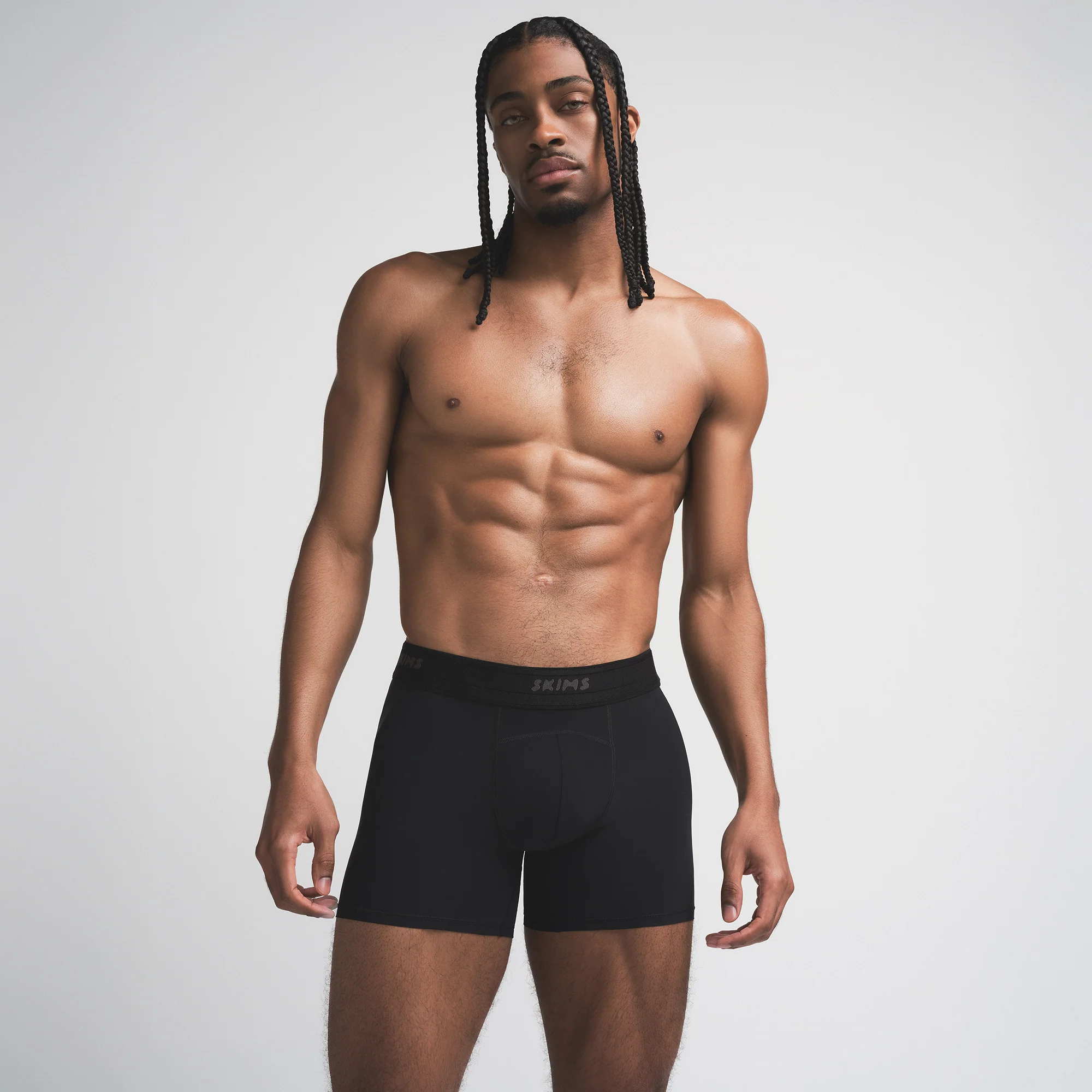 SKIMS FLEX MENS 5" BOXER BRIEF | OBSIDIAN - Image 4