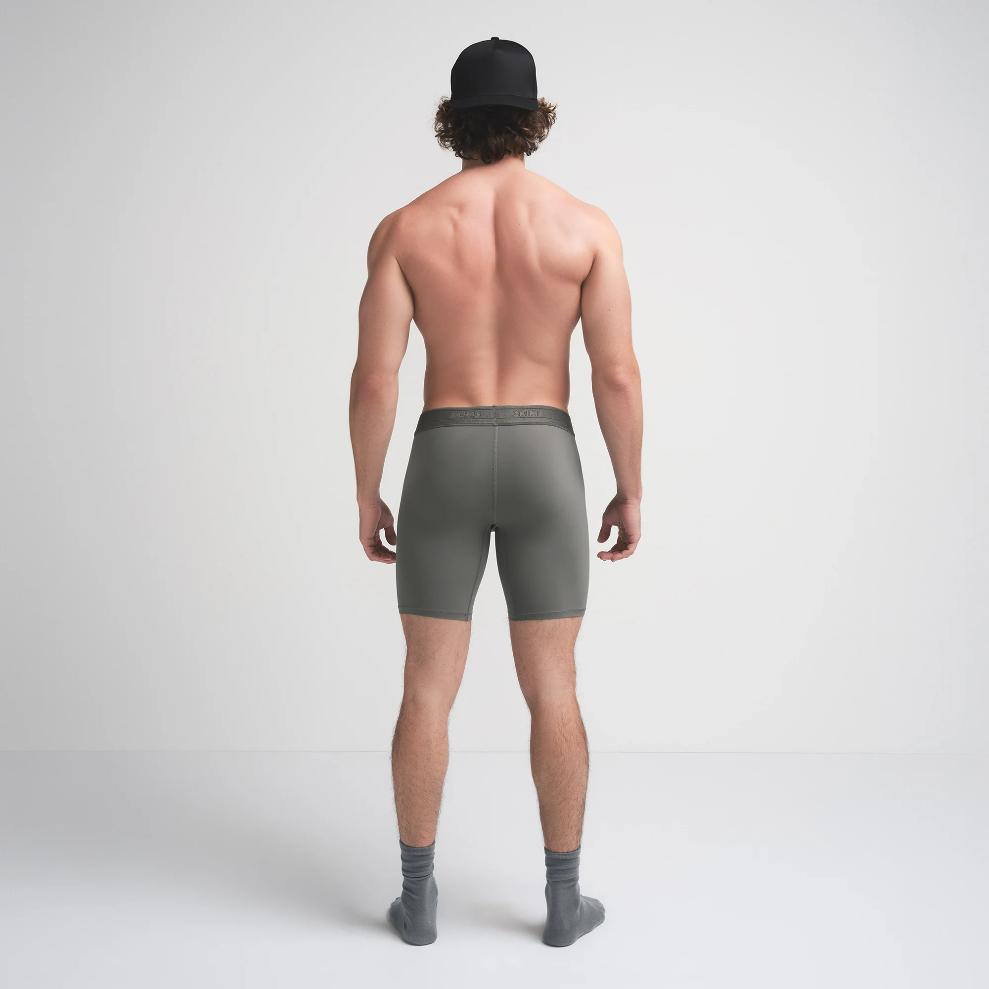 SKIMS FLEX MENS 7" BOXER BRIEF | GUNMETAL - Image 5