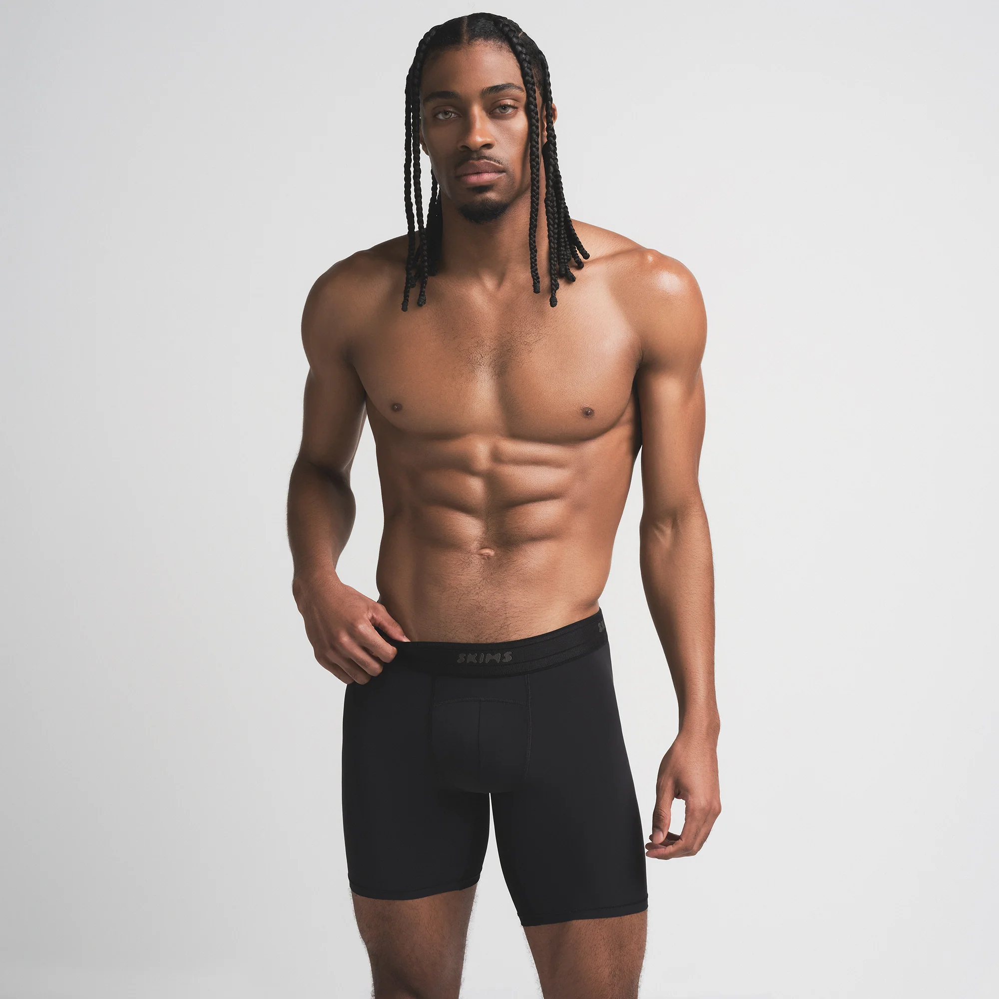 SKIMS FLEX MENS 7" BOXER BRIEF | OBSIDIAN - Image 3