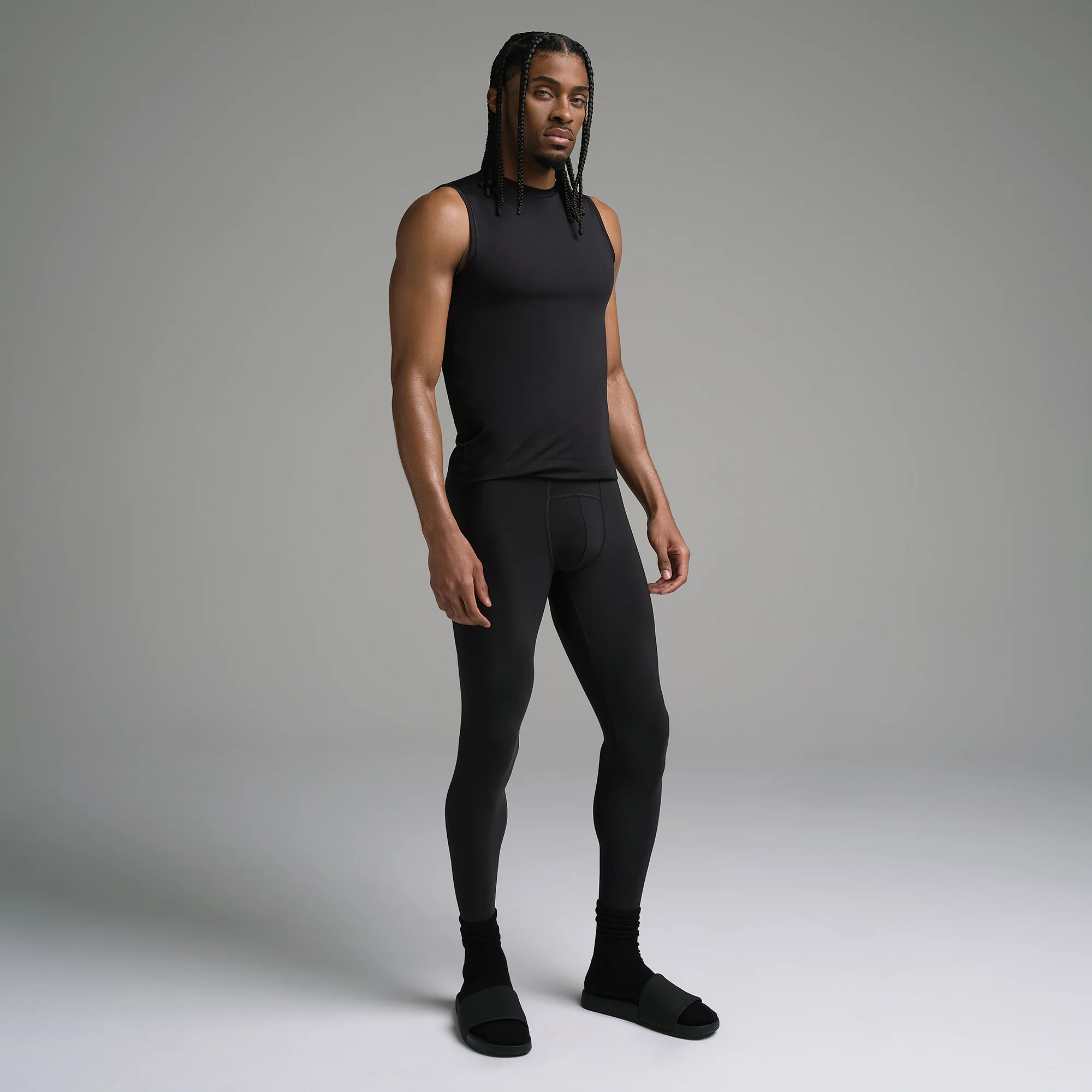 SKIMS FLEX MENS LEGGING | OBSIDIAN - Image 4