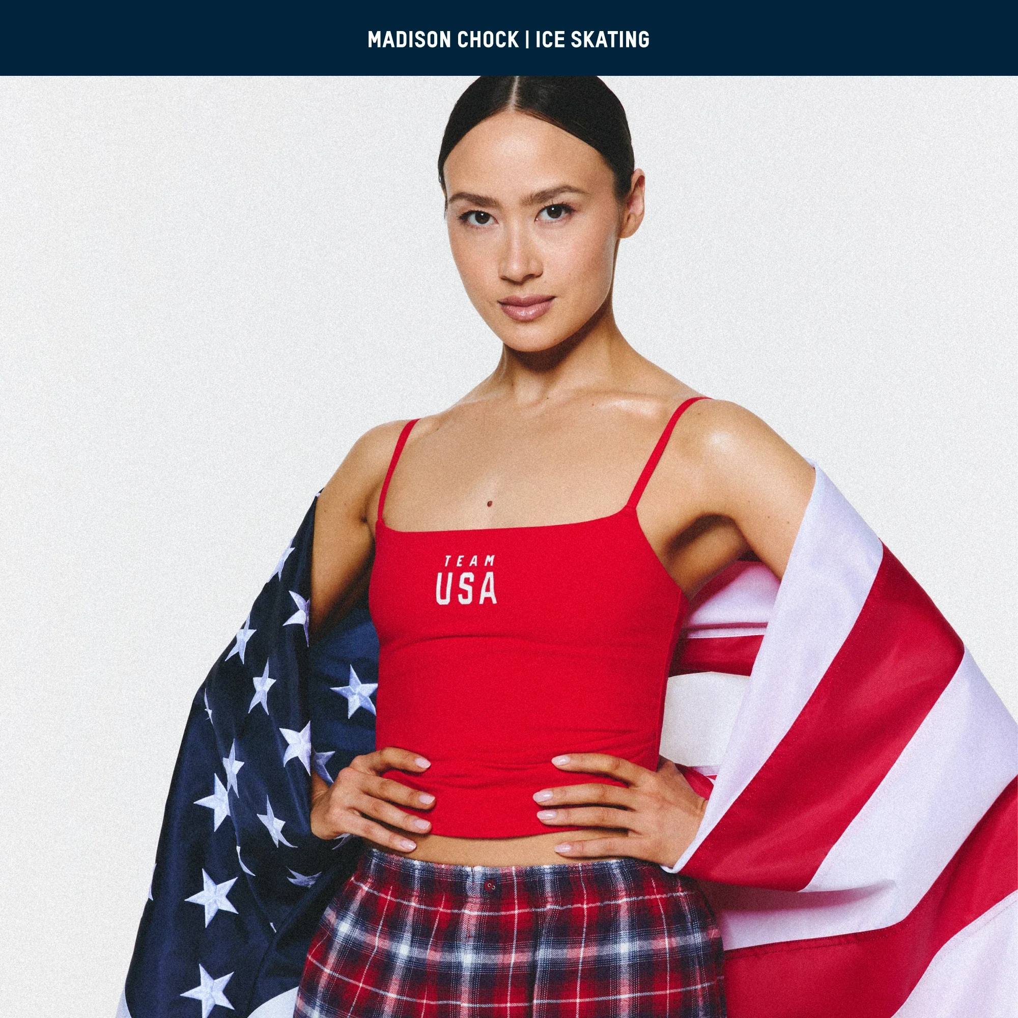 SKIMS FOR TEAM USA COTTON JERSEY OLYMPIC CAMI | RED - Image 5
