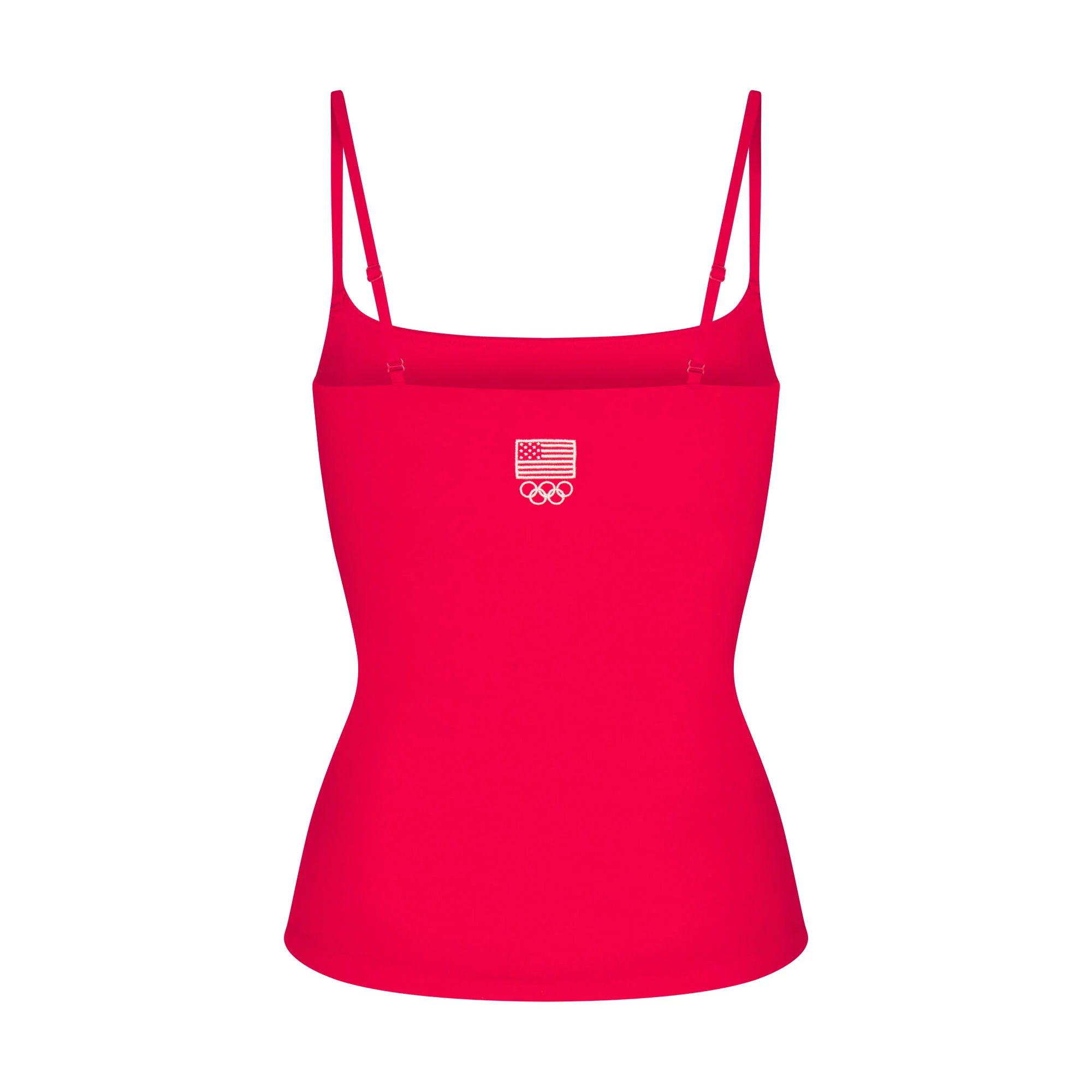 SKIMS FOR TEAM USA COTTON JERSEY OLYMPIC CAMI | RED - Image 7