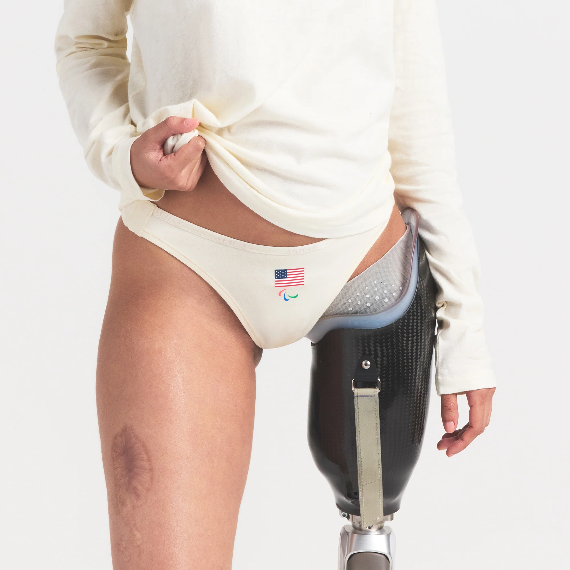 SKIMS FOR TEAM USA COTTON JERSEY PARALYMPIC THONG 3-PACK | SKIMS FOR TEAM USA OLYMPIC MULTI - Image 8