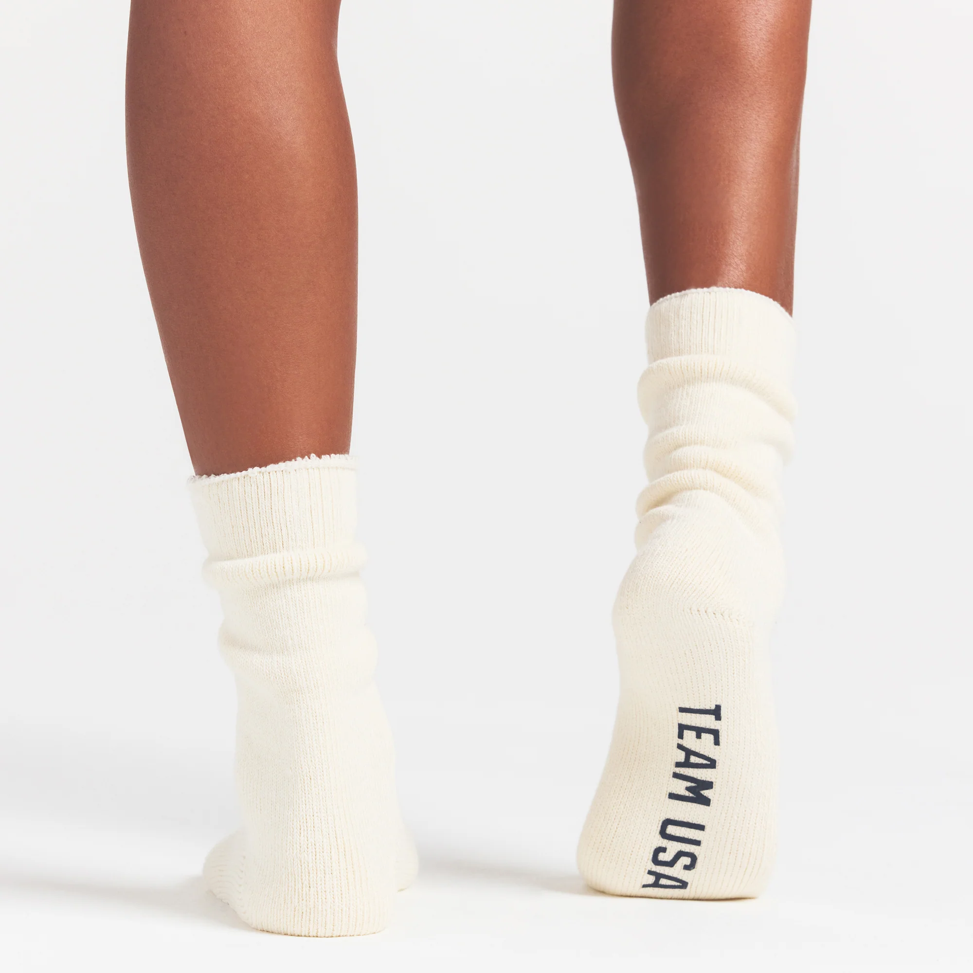 SKIMS FOR TEAM USA OLYMPIC LOUNGE SOCK | ECRU - Image 3
