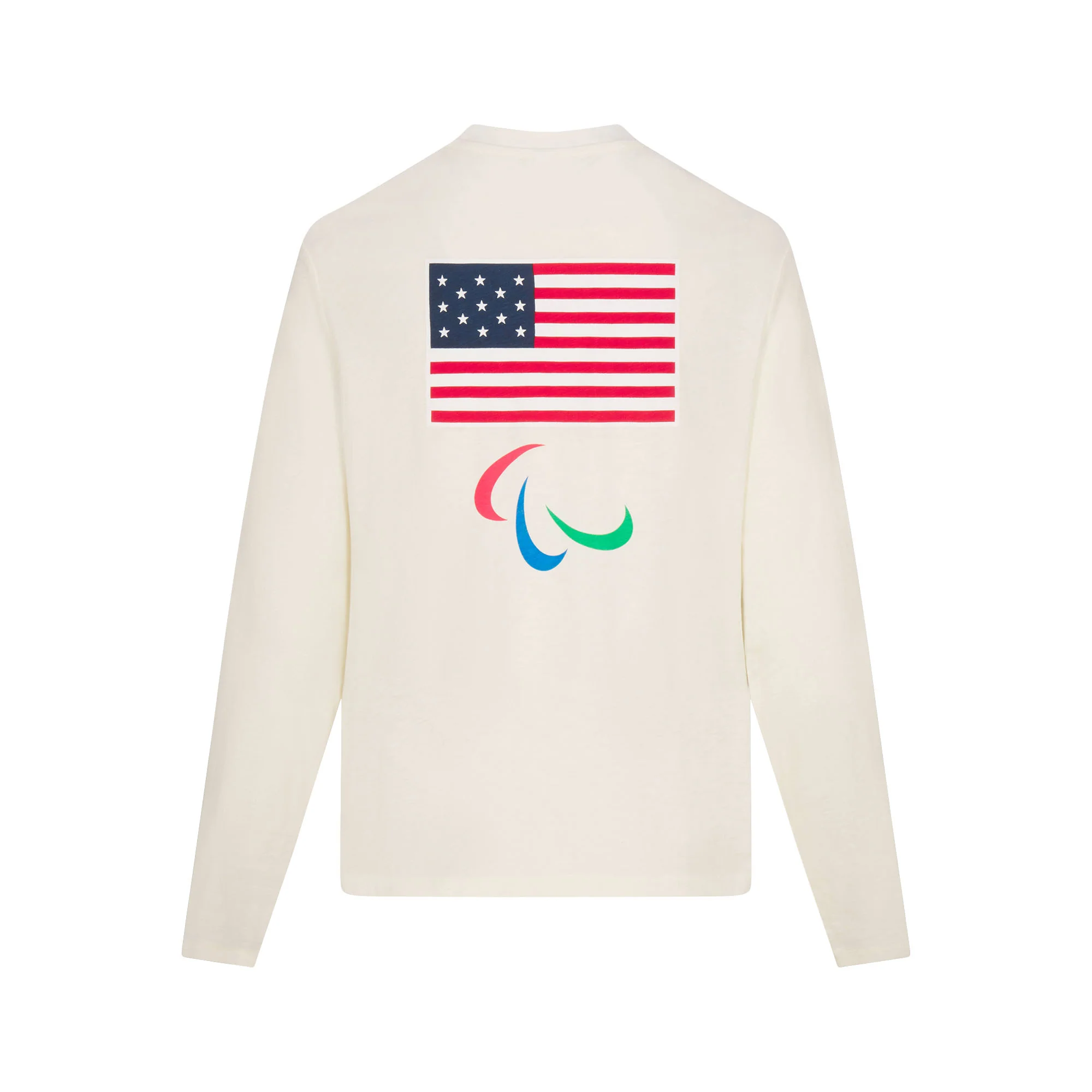 SKIMS FOR TEAM USA WORN IN JERSEY PARALYMPIC LONG SLEEVE T-SHIRT | ECRU - Image 6