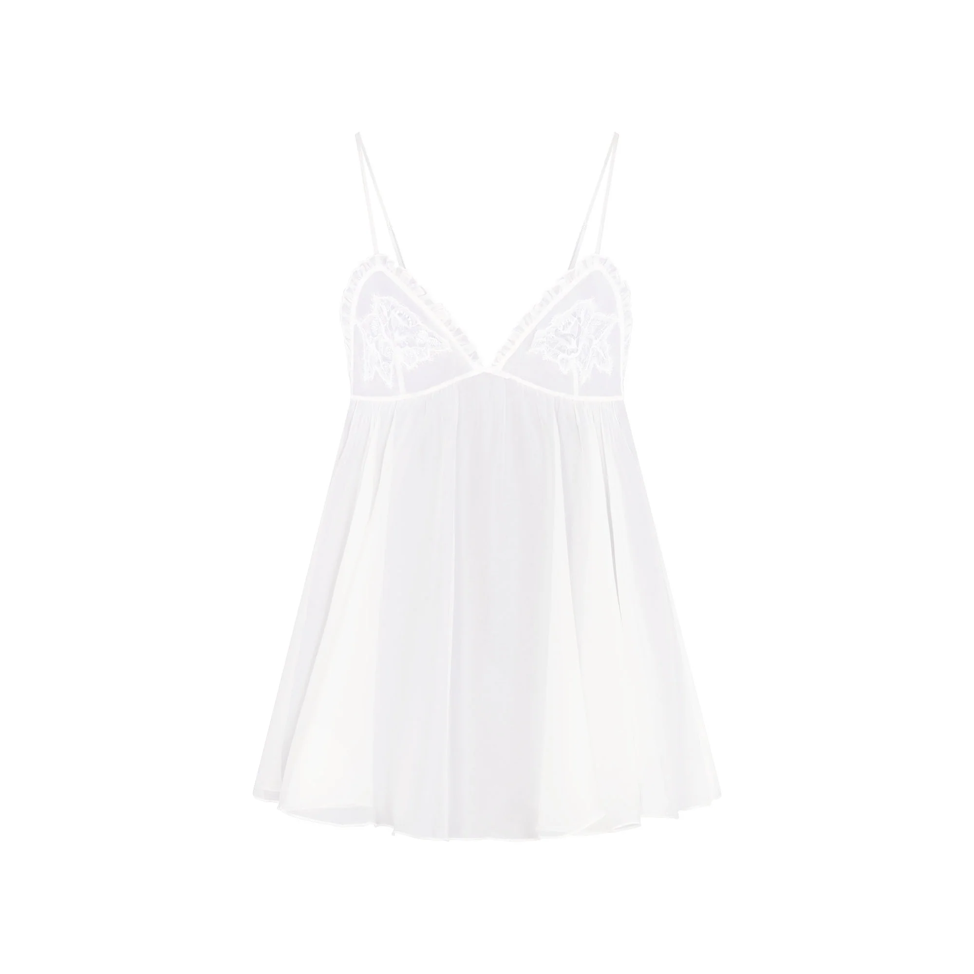 SKIMS ROMANCE BABYDOLL DRESS | IVORY