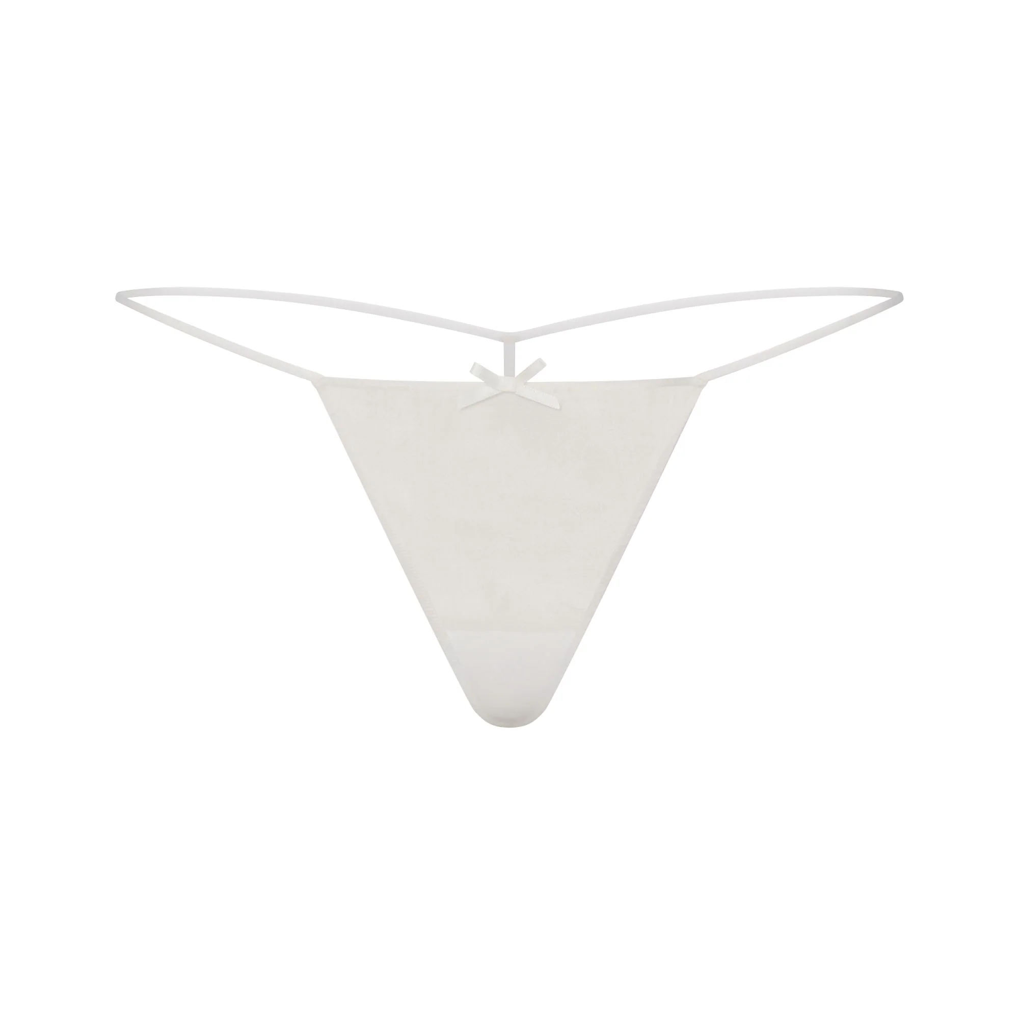 SKIMS ROMANCE BABYDOLL TOP AND STRING THONG SET | IVORY - Image 8