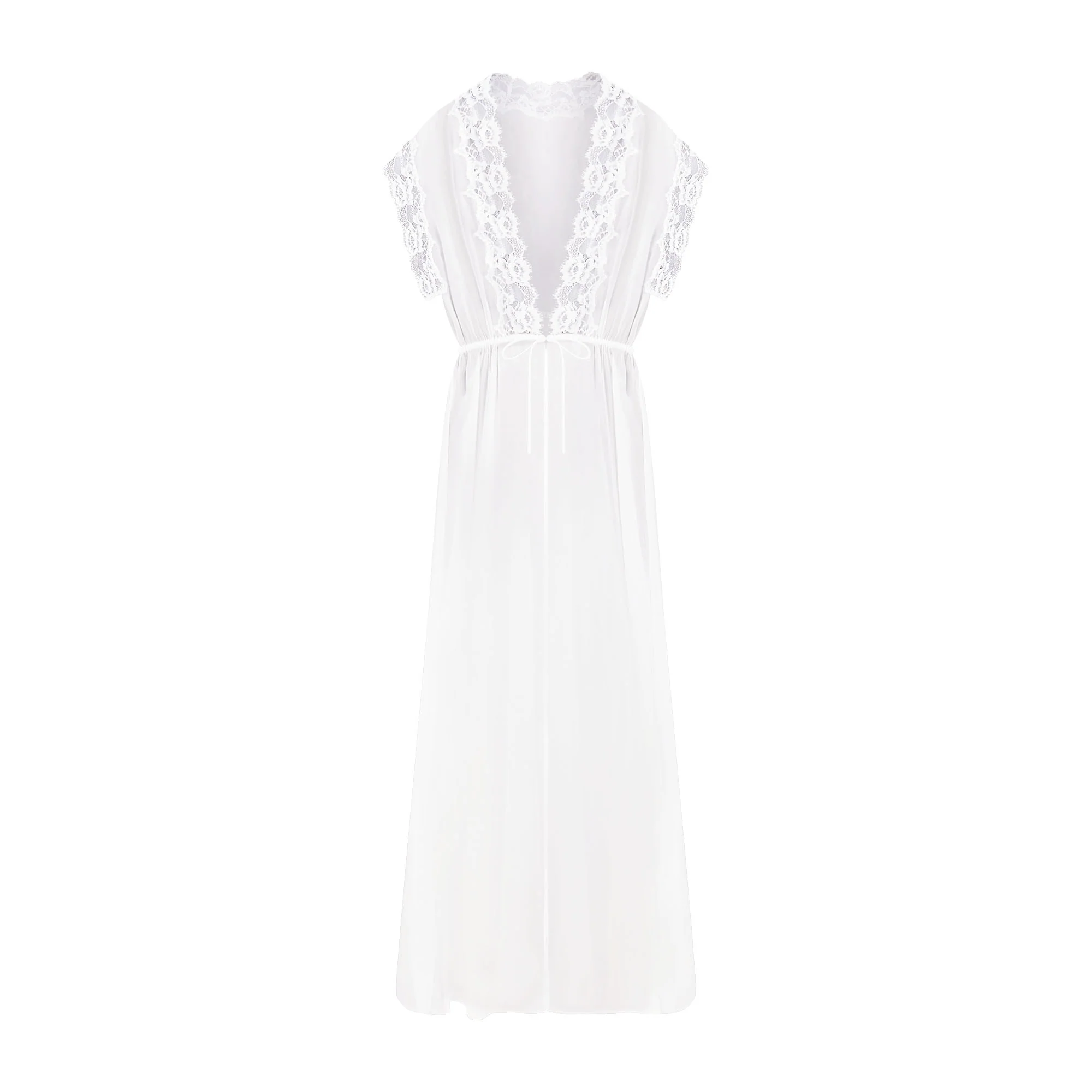 SKIMS ROMANCE LONG ROBE | IVORY