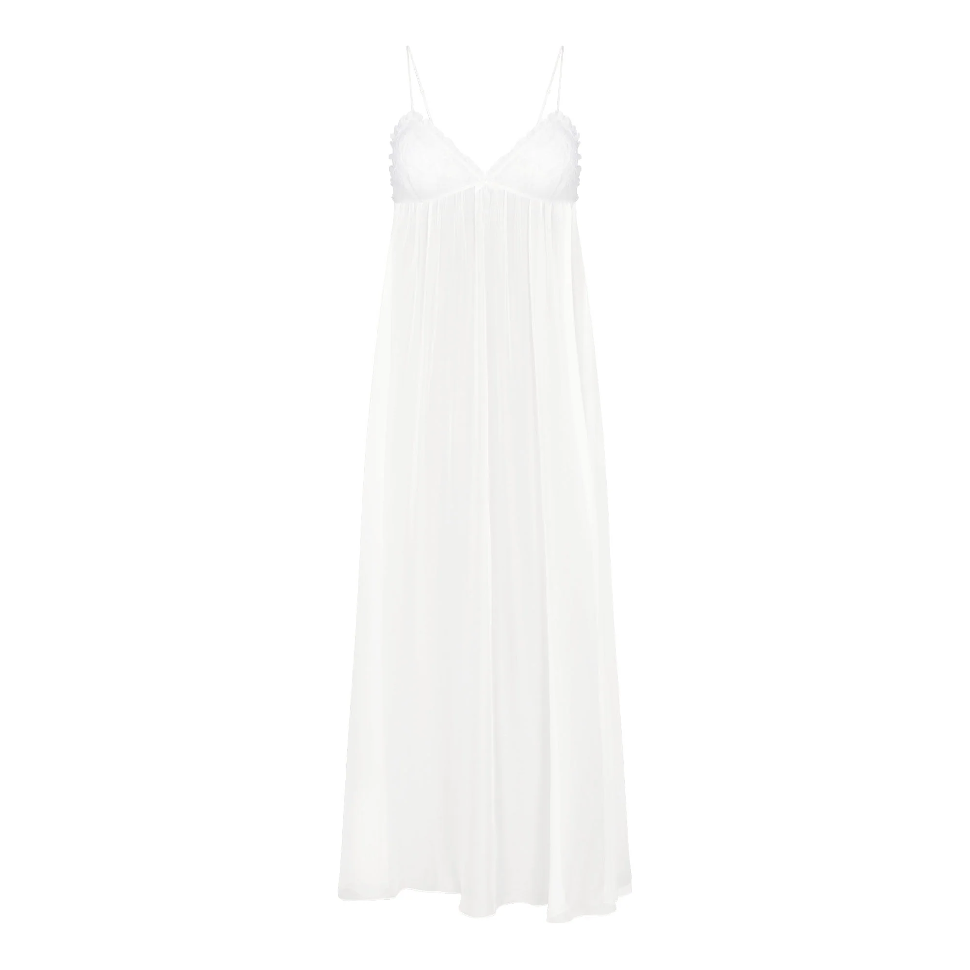 SKIMS ROMANCE LONG SLIP DRESS | IVORY