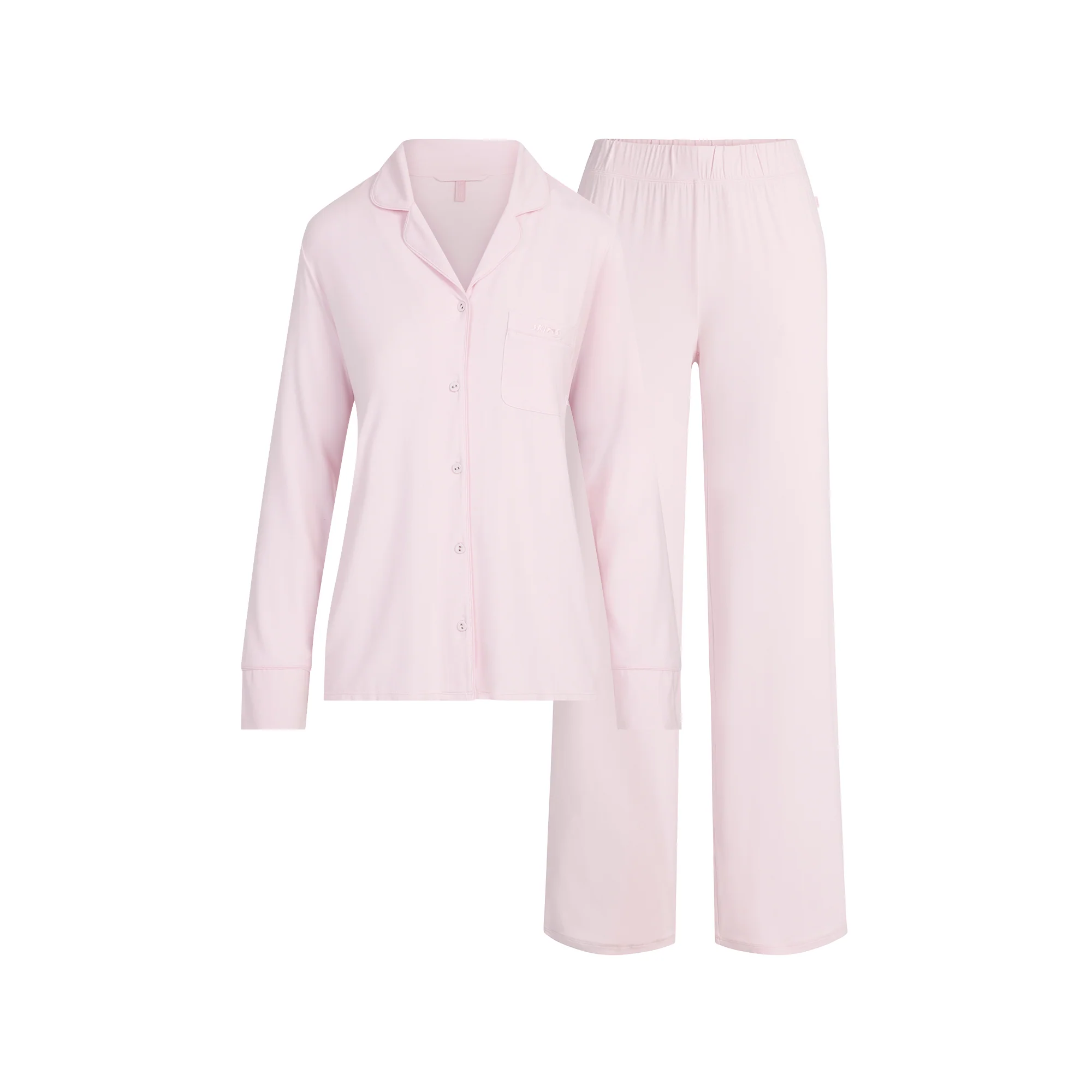 SKIMS SLEEP LONG SLEEVE BUTTON UP SET | BLOOM
