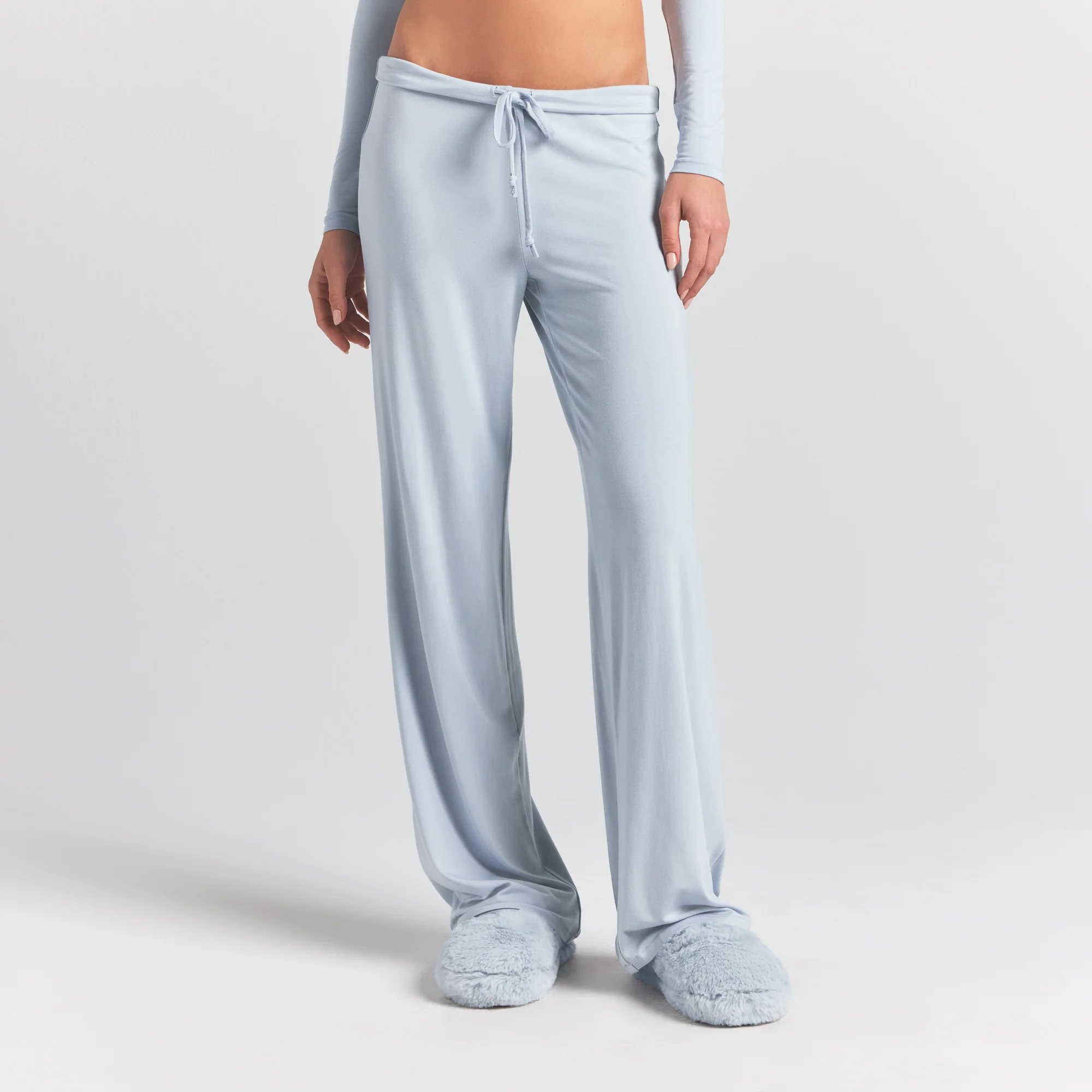 SKIMS SLEEP STRAIGHT LEG PANT | ZEN BLUE - Image 4