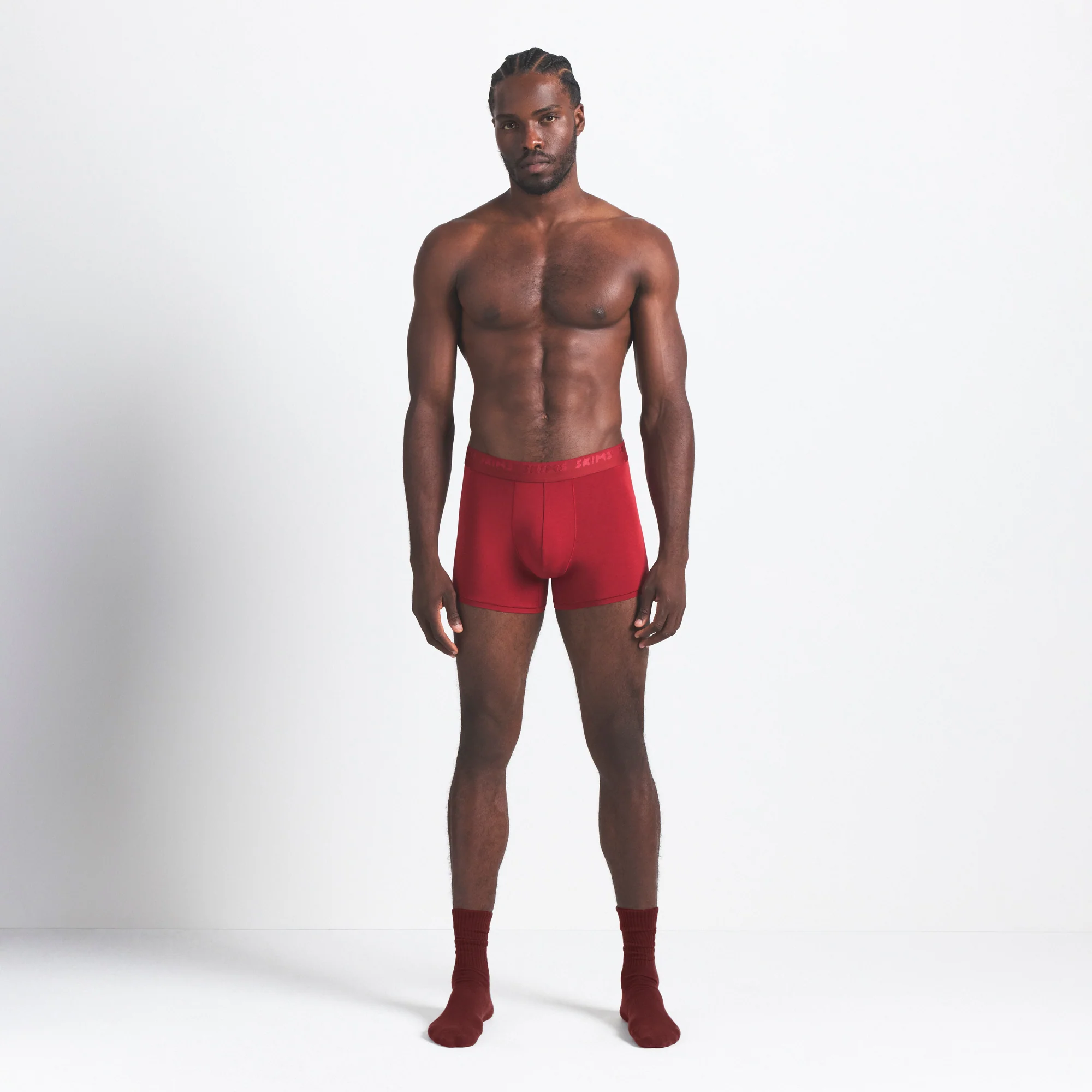 SKIMS STRETCH MENS 3" BOXER BRIEF 3-PACK | WOOD MULTI - Image 2