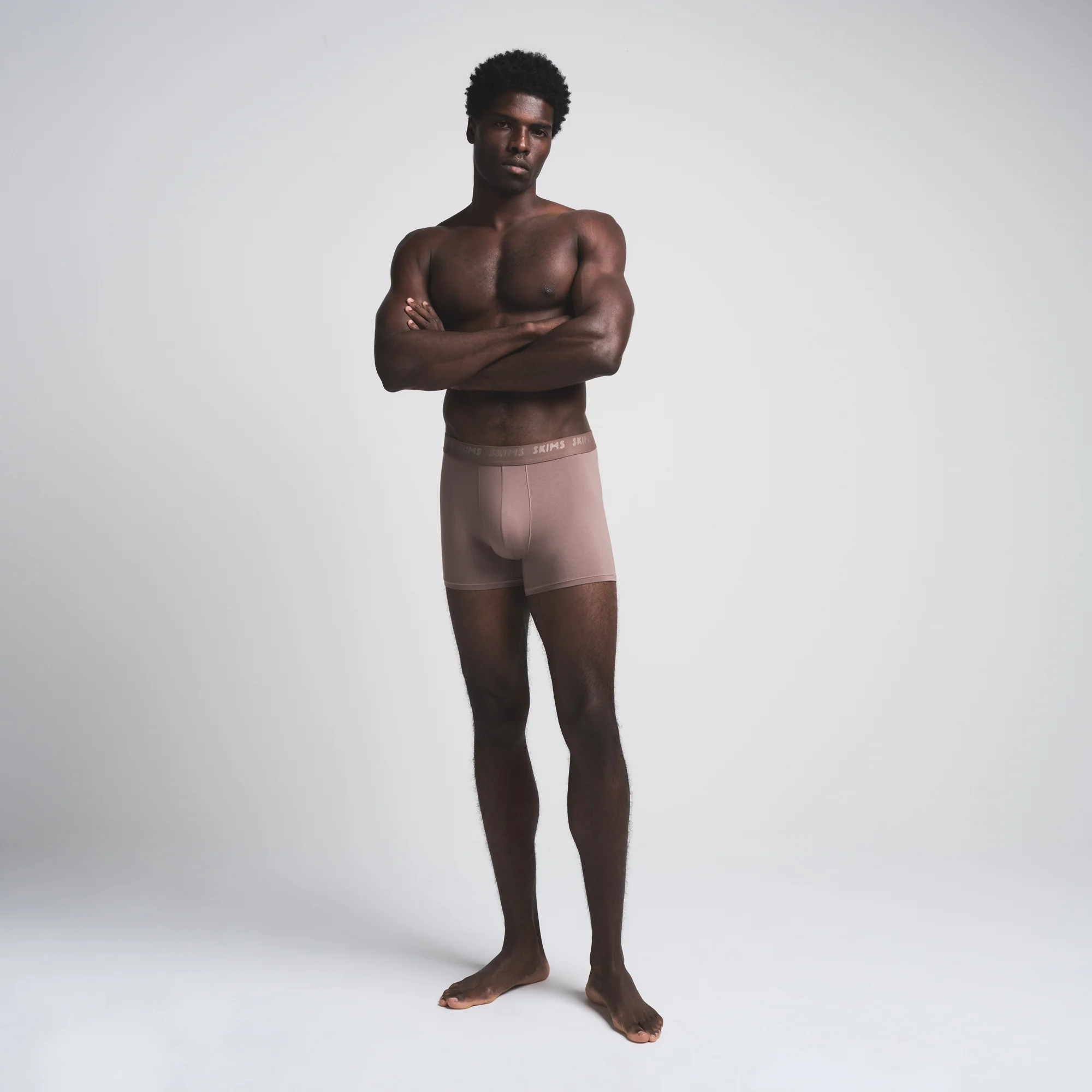 SKIMS STRETCH MENS 3" BOXER BRIEF 5-PACK | COCOA MULTI - Image 4