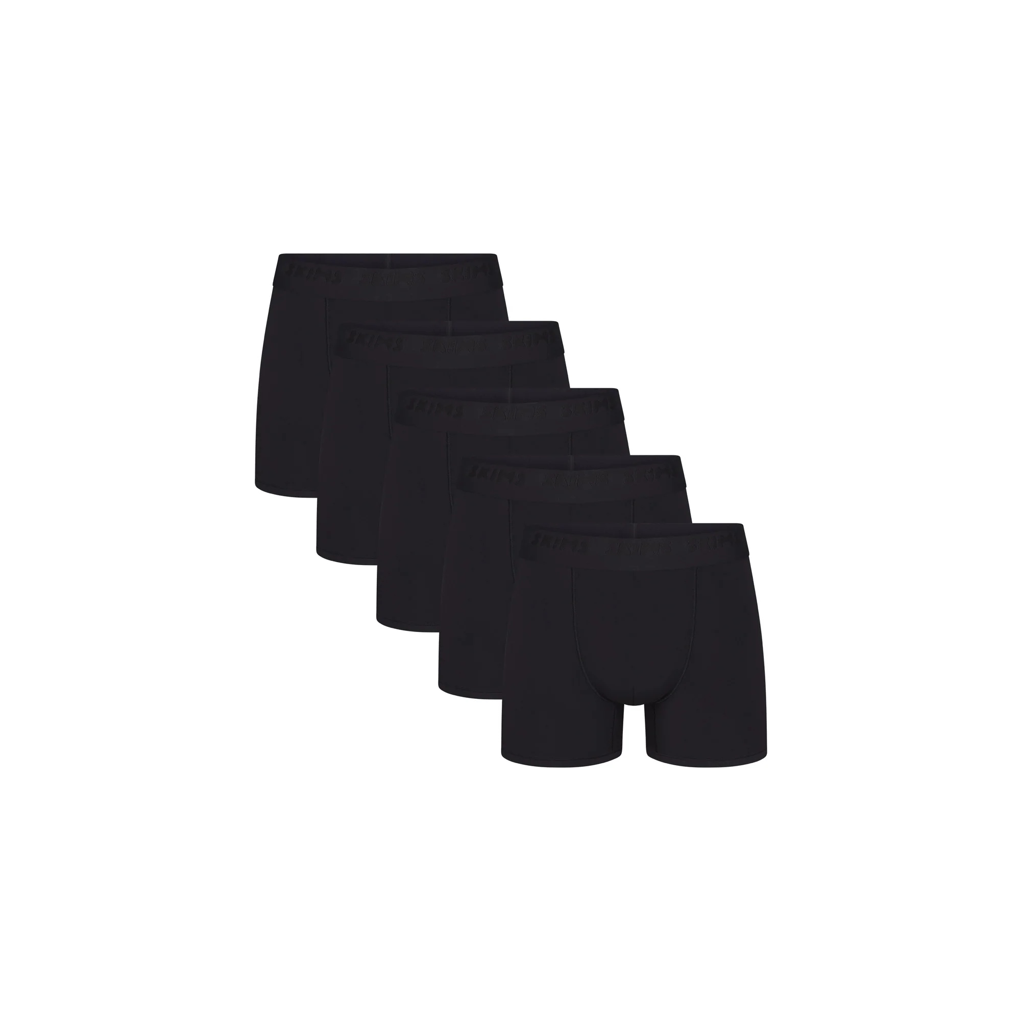 SKIMS STRETCH MENS 3" BOXER BRIEF 5-PACK | OBSIDIAN