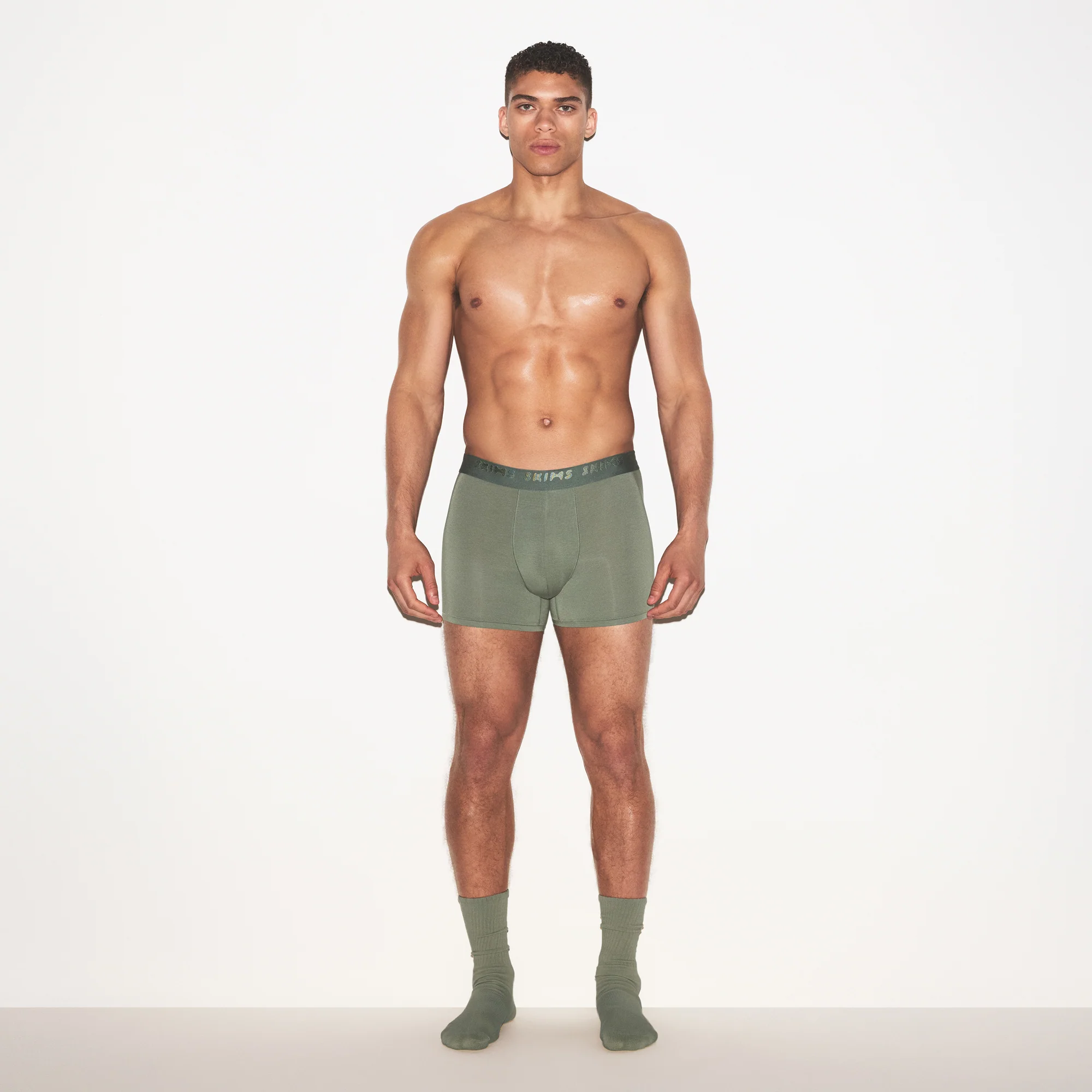 SKIMS STRETCH MENS 3" BOXER BRIEF | LAUREL - Image 2