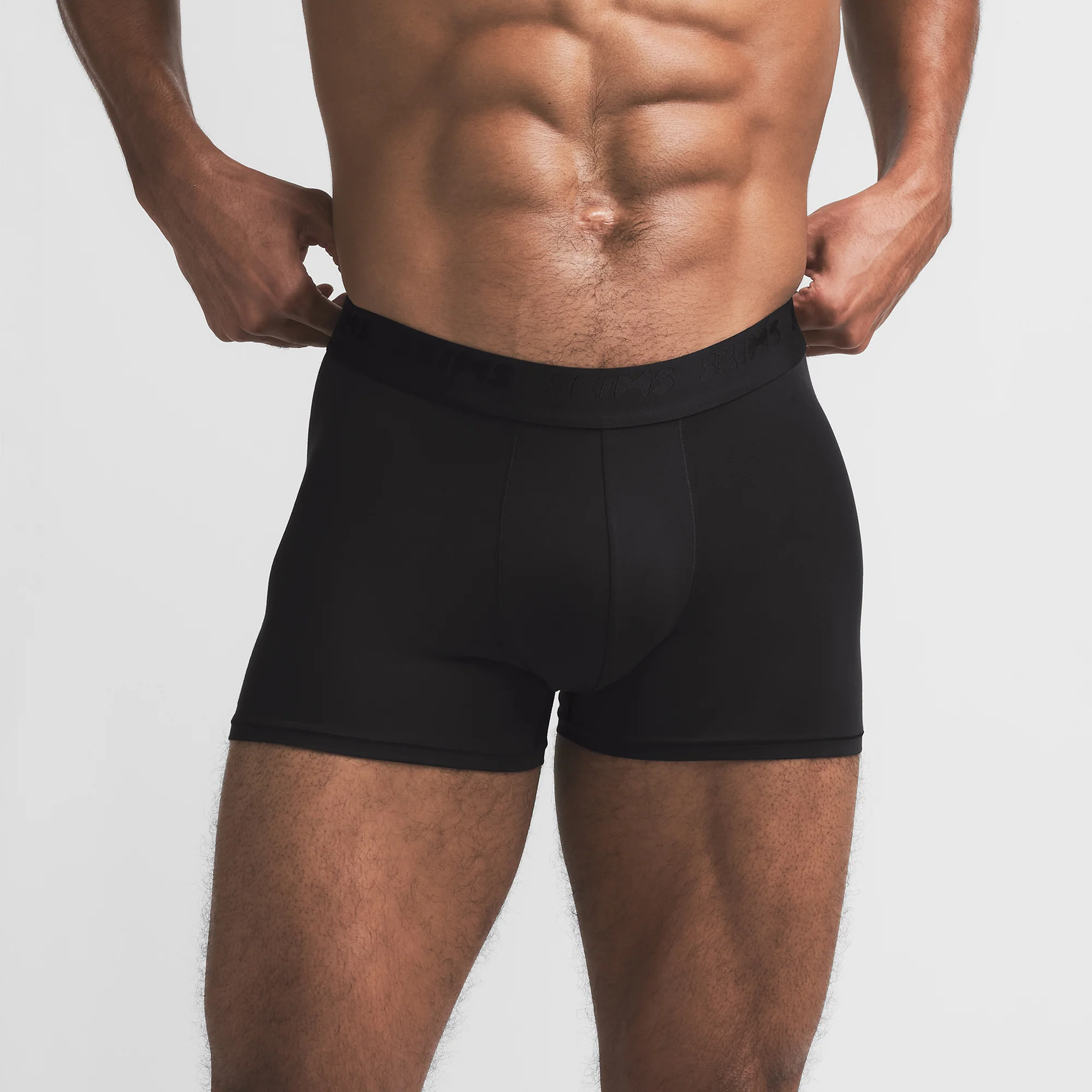 SKIMS STRETCH MENS 3" BOXER BRIEF | OBSIDIAN - Image 3
