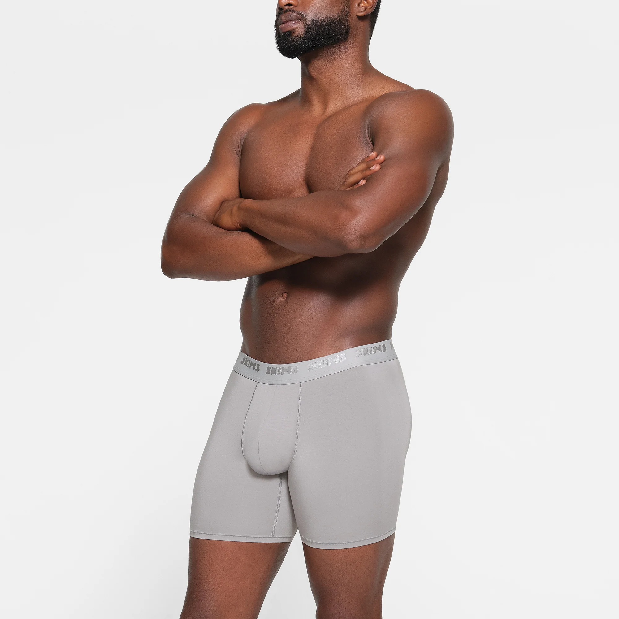 SKIMS STRETCH MENS 5" BOXER BRIEF 3-PACK | GUNMETAL MULTI - Image 3