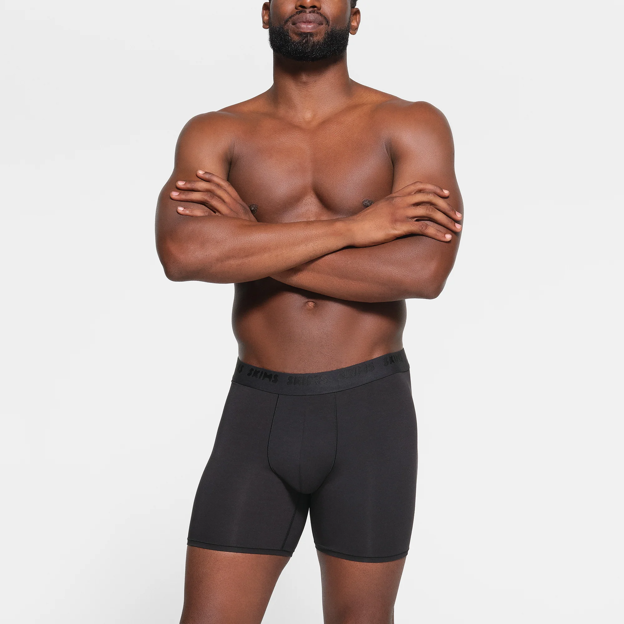 SKIMS STRETCH MENS 5" BOXER BRIEF 3-PACK | GUNMETAL MULTI - Image 6