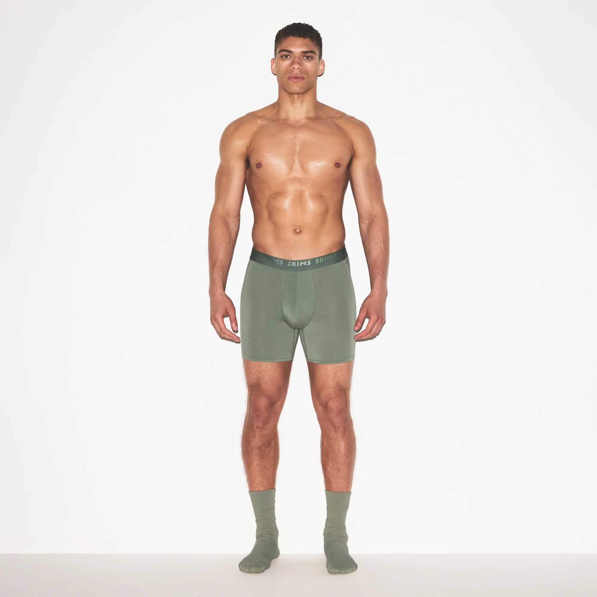 SKIMS STRETCH MENS 5" BOXER BRIEF 3-PACK | LAUREL MULTI - Image 2