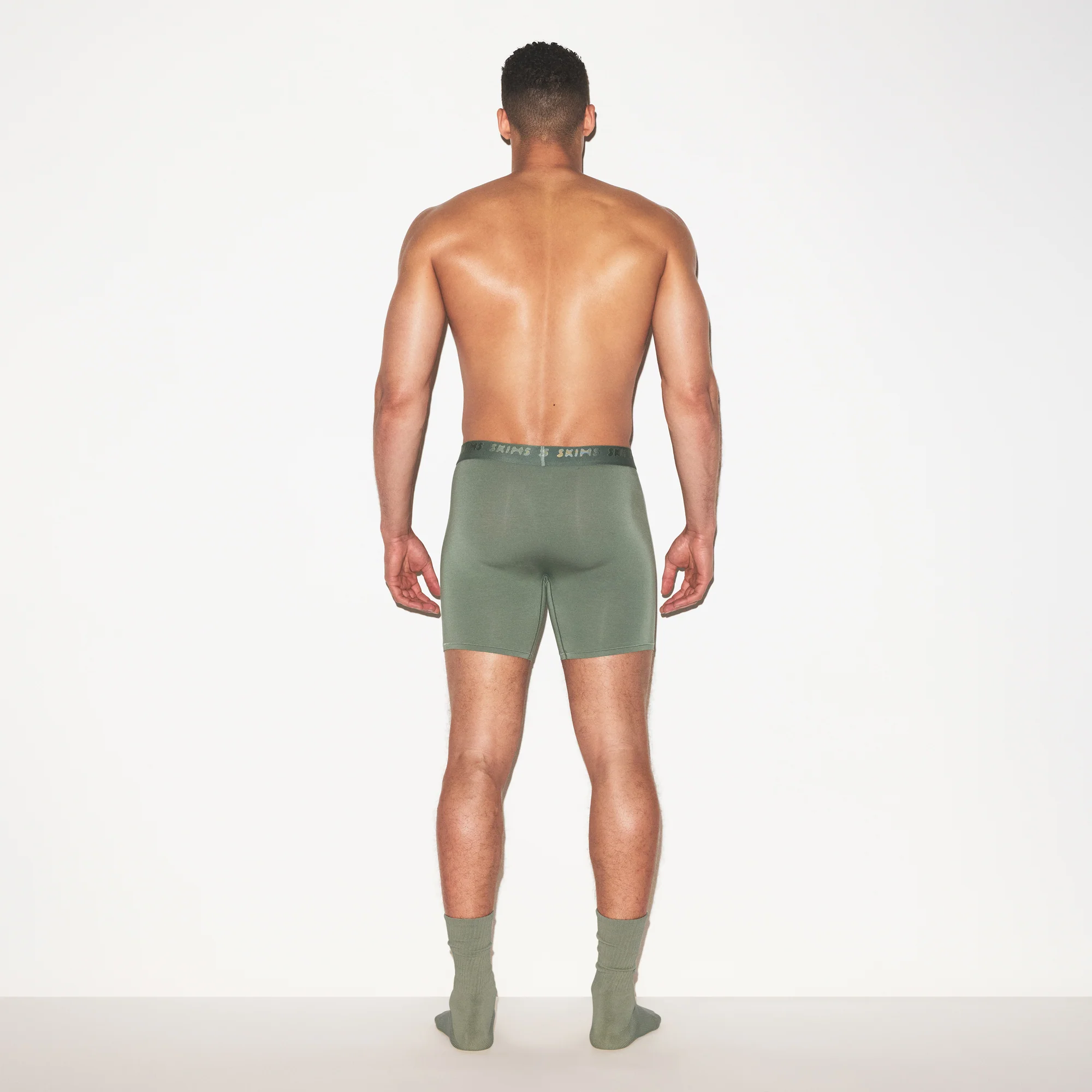 SKIMS STRETCH MENS 5" BOXER BRIEF 3-PACK | LAUREL MULTI - Image 4