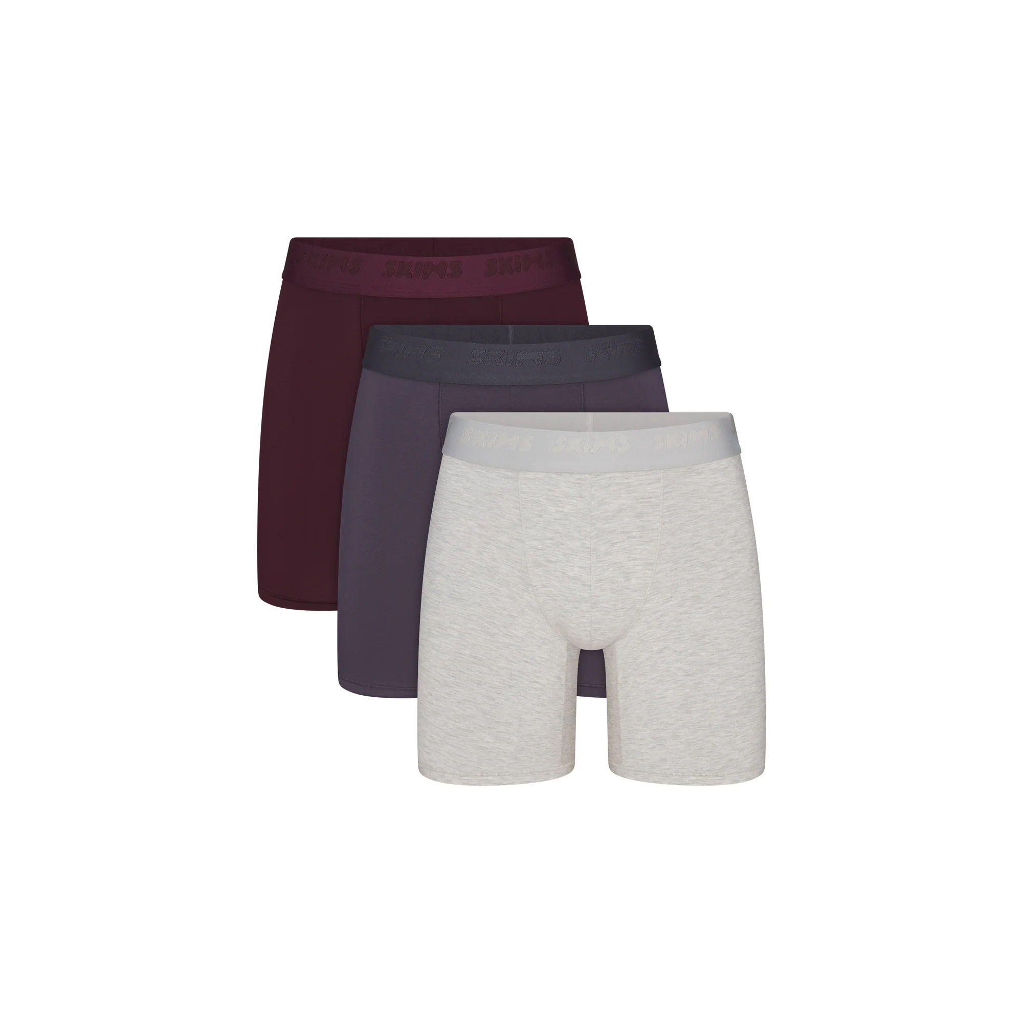 SKIMS STRETCH MENS 5" BOXER BRIEF 3-PACK | RAVEN MULTI