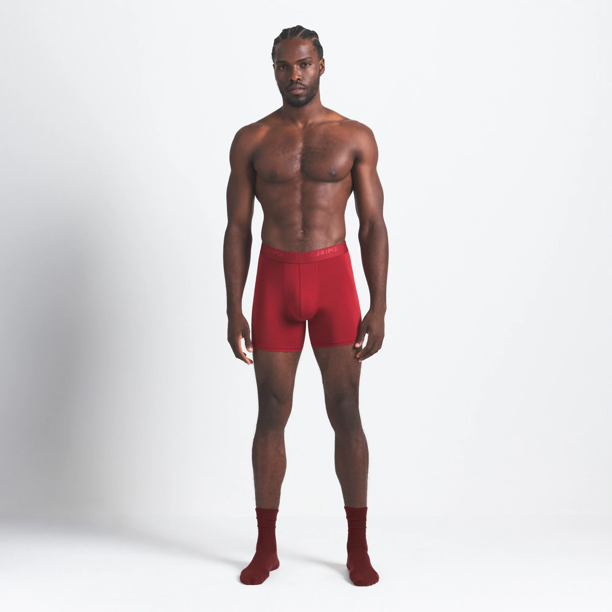 SKIMS STRETCH MENS 5" BOXER BRIEF 3-PACK | WOOD MULTI - Image 2