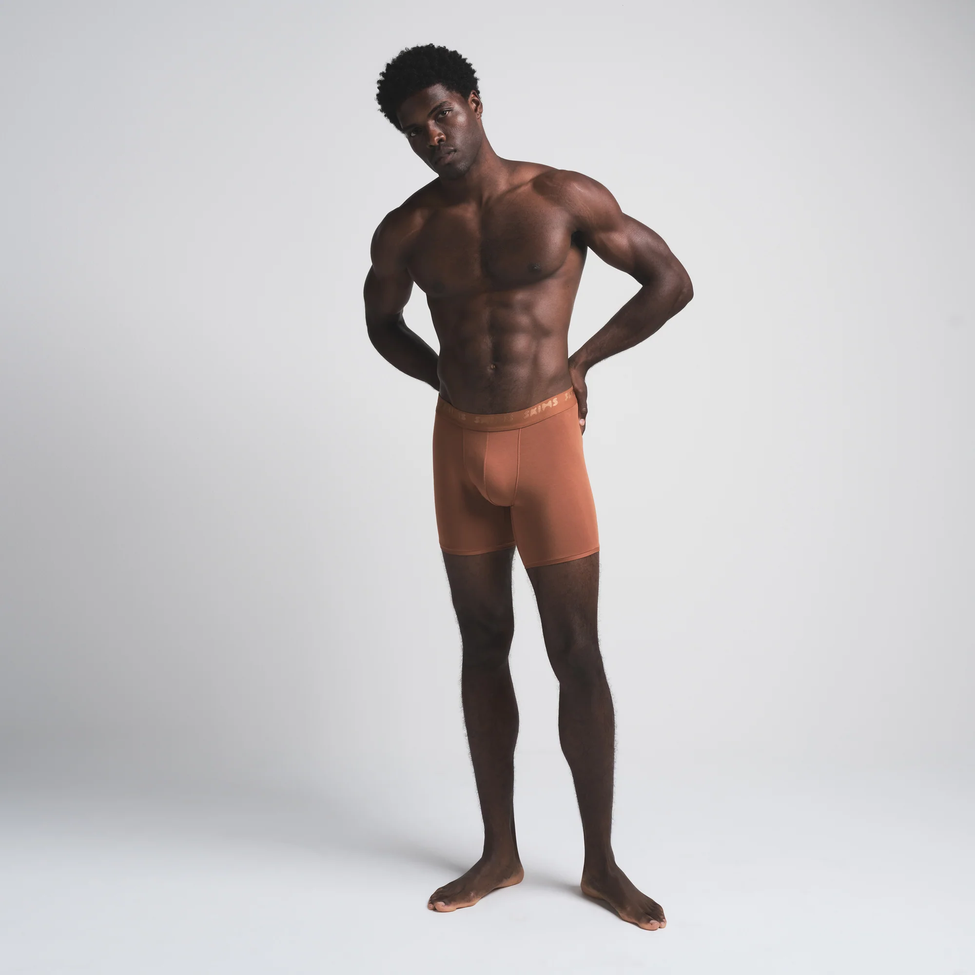 SKIMS STRETCH MENS 5" BOXER BRIEF 5-PACK | COCOA MULTI - Image 3