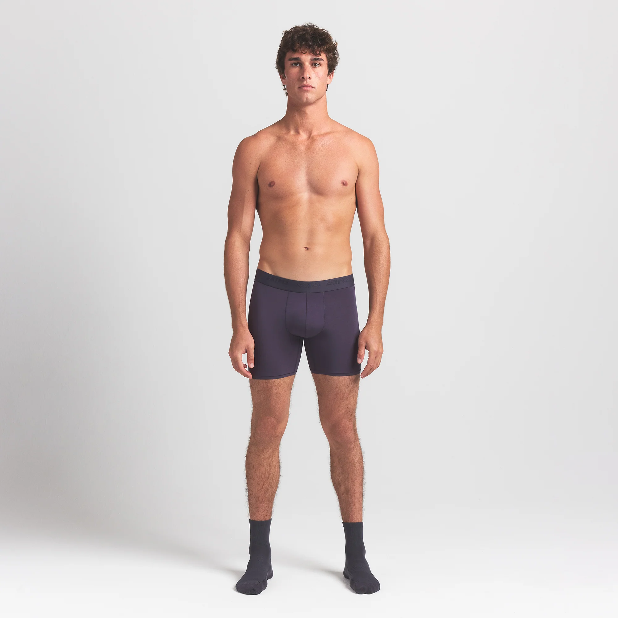 SKIMS STRETCH MENS 5" BOXER BRIEF 5-PACK | RAVEN CURRANT MULTI - Image 2